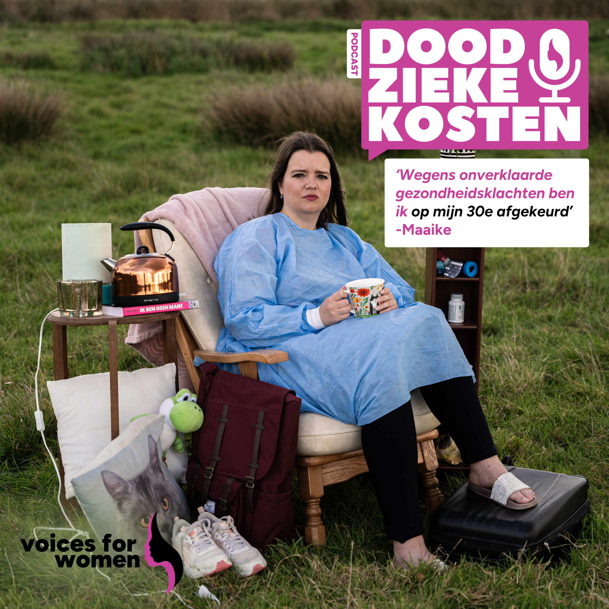 Bushokje-campagnebeeld Voices for Women – impactvolle visuele communicatie voor bewustwording medische kennis
