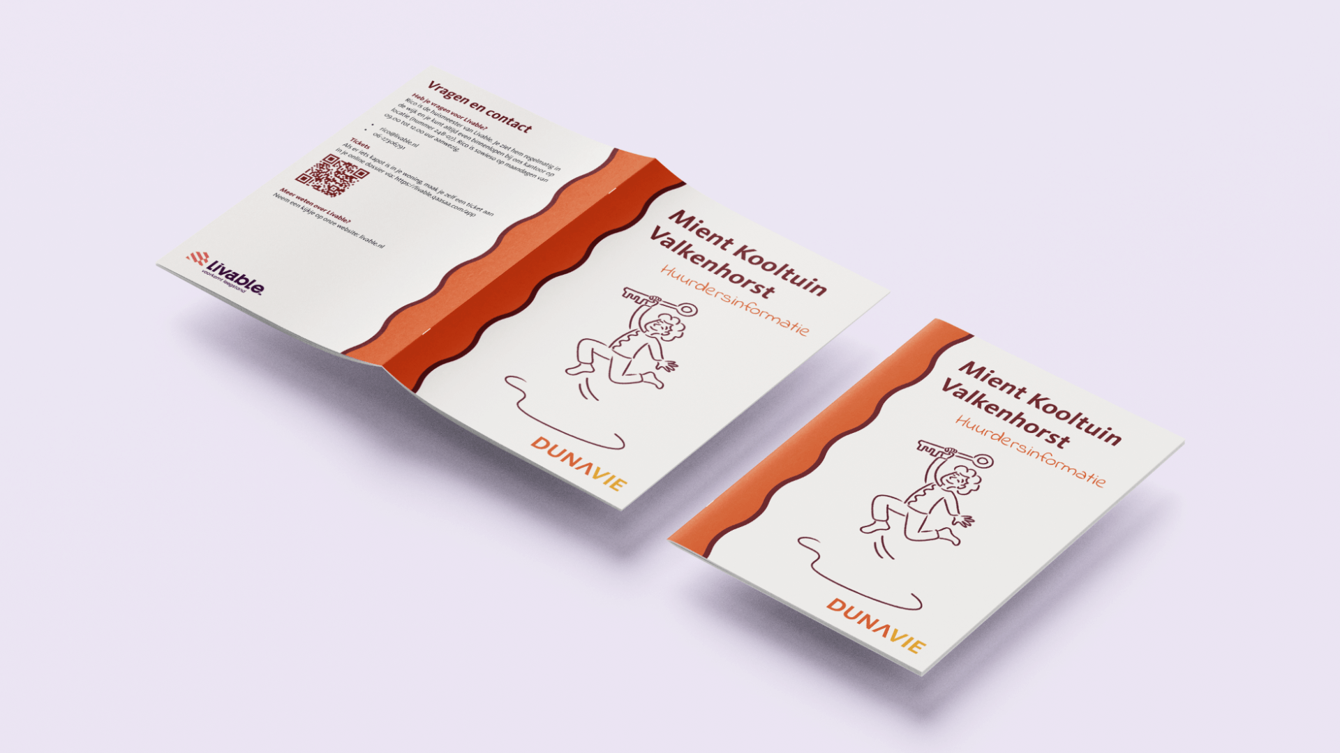 Serie illustraties voor Dunavie, onderdeel van een nieuwe visuele identiteit en huisstijl ontworpen door grafisch ontwerper en illustrator