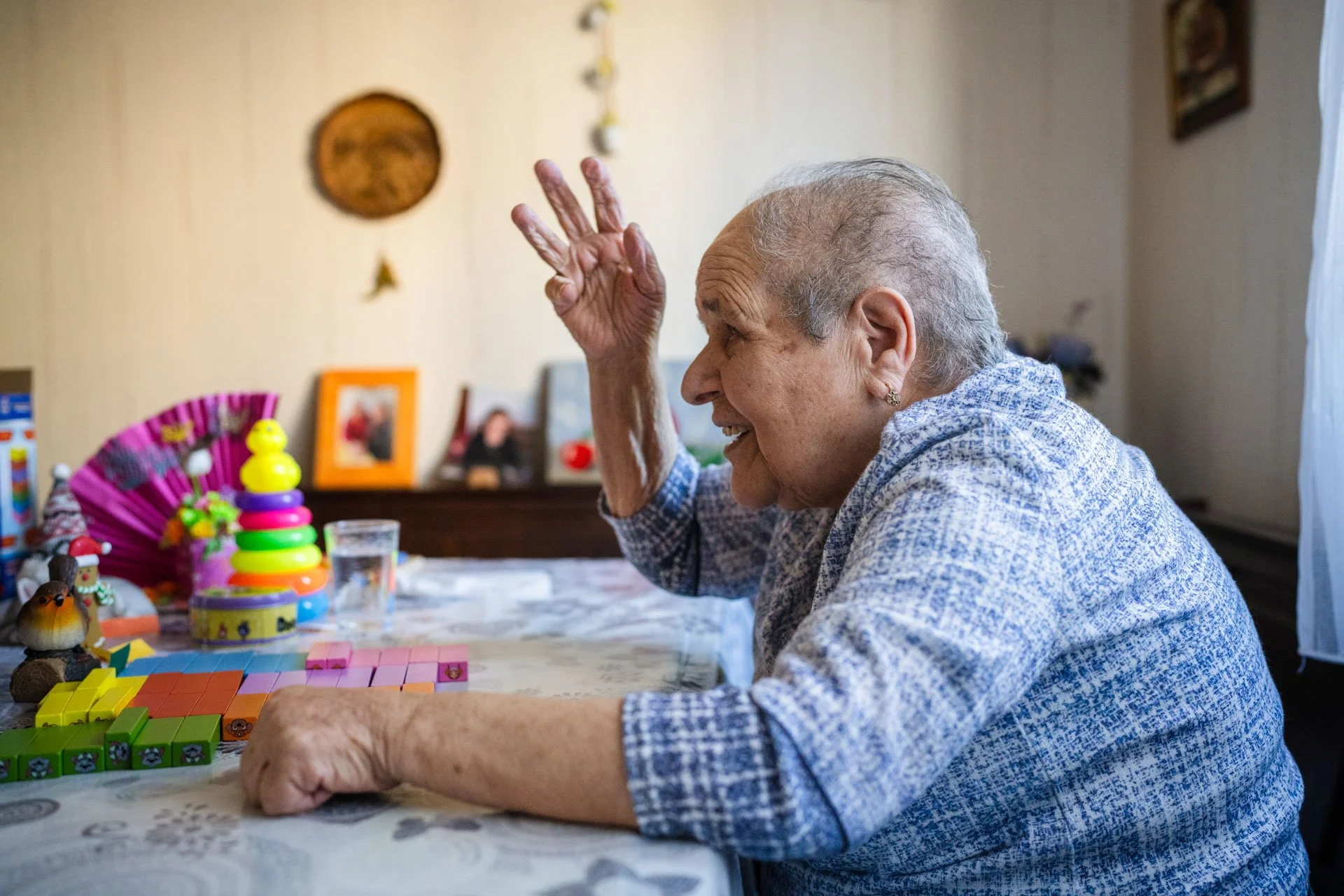 Virginia, 91 ans, atteinte de troubles apparentés à la maladie d’Alzheimer. Stiring-Wendel, Le 5 novembre 2025
