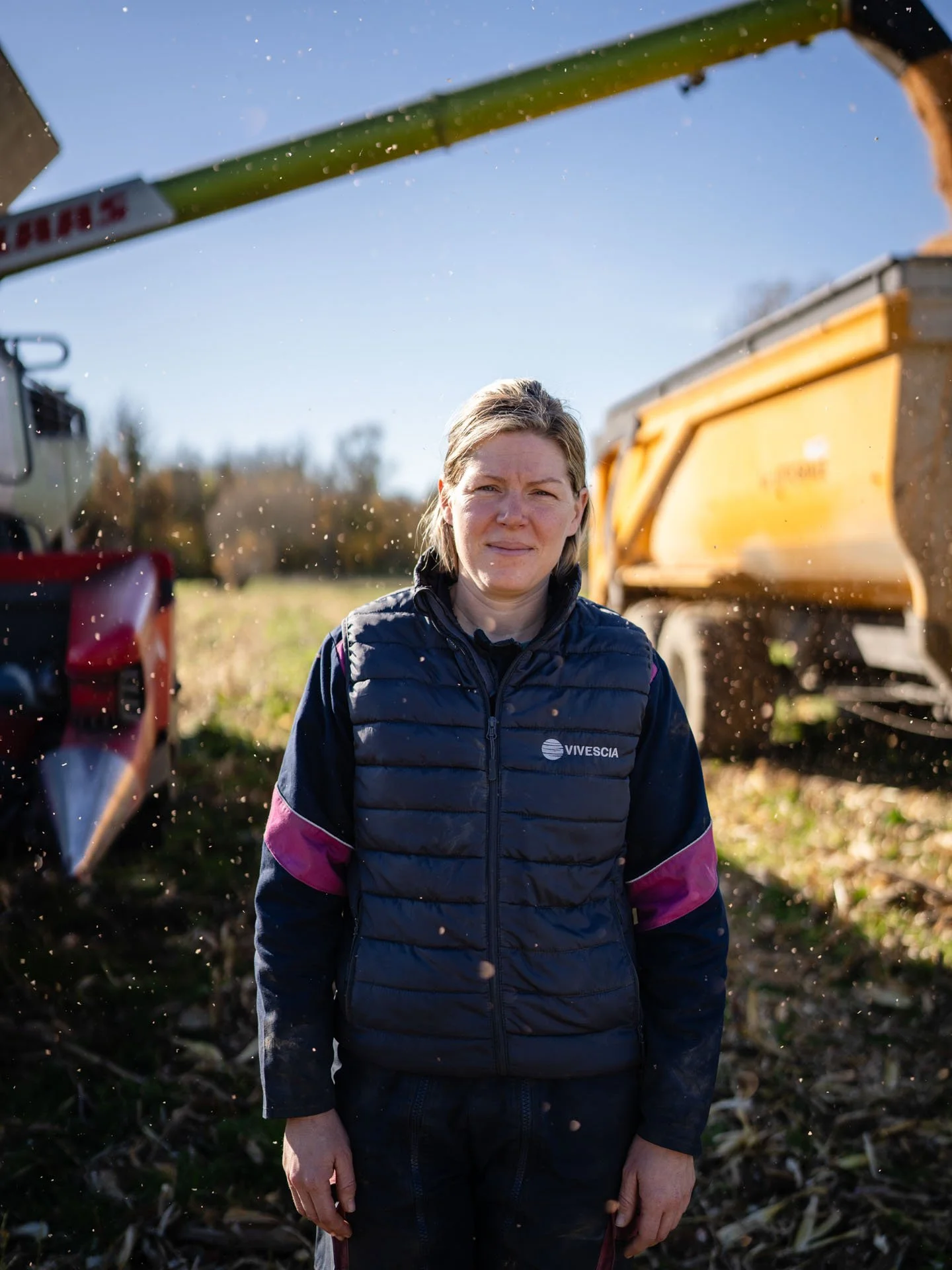 Florine Gérard, 35 ans, agricultrice en culture conventionnelle. La Croix