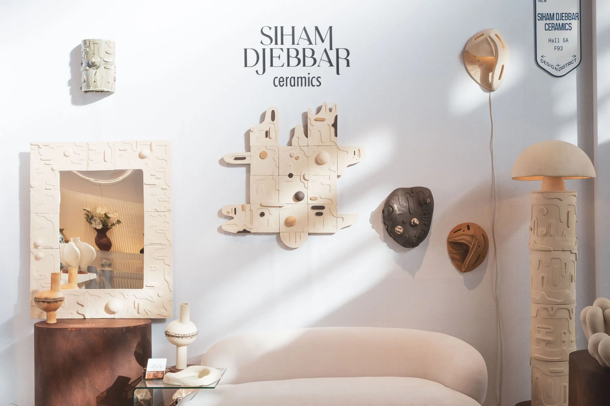 Sculpture céramique murale Siham Djebbar Ceramics, collection Instagram