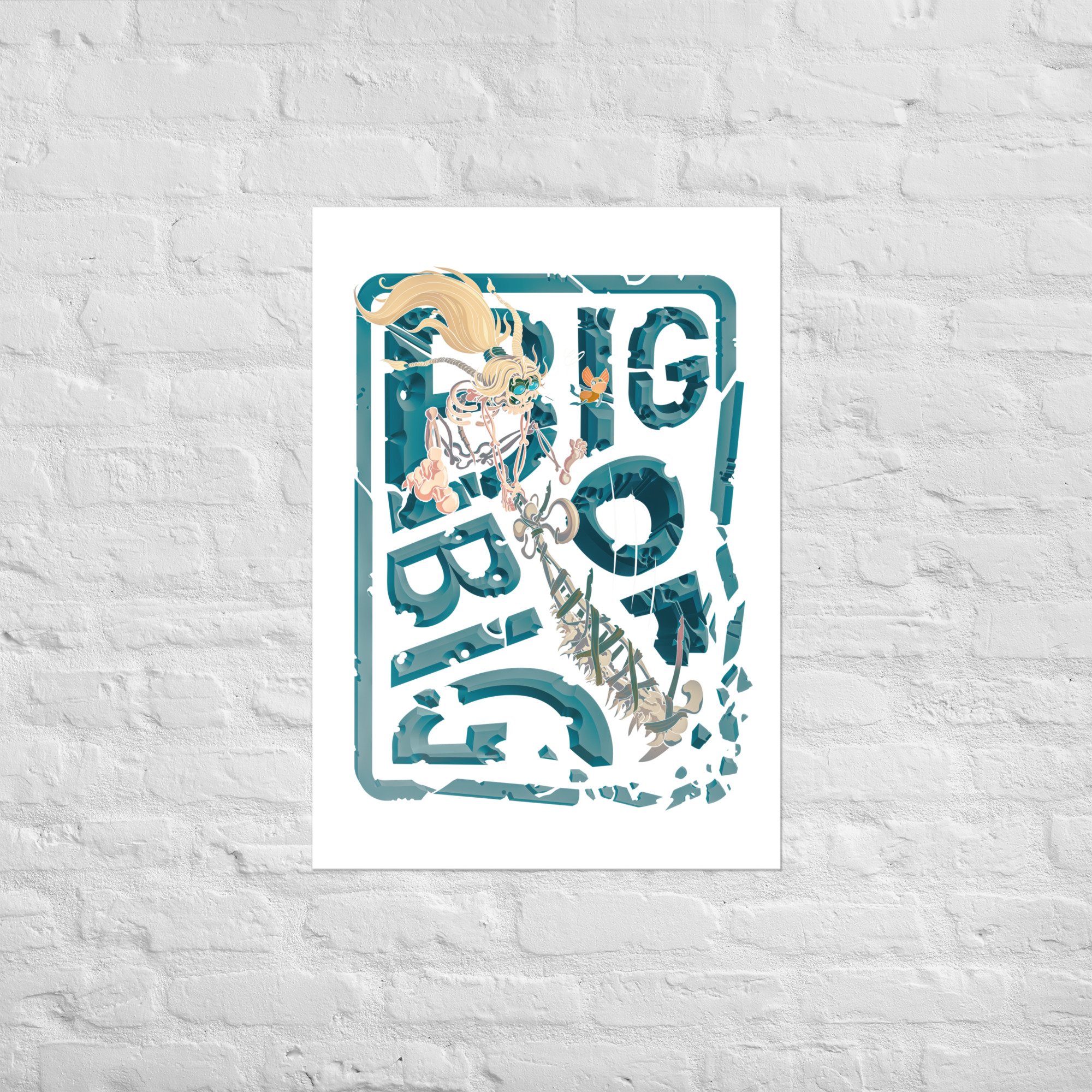 Poster Monster hunter squelette