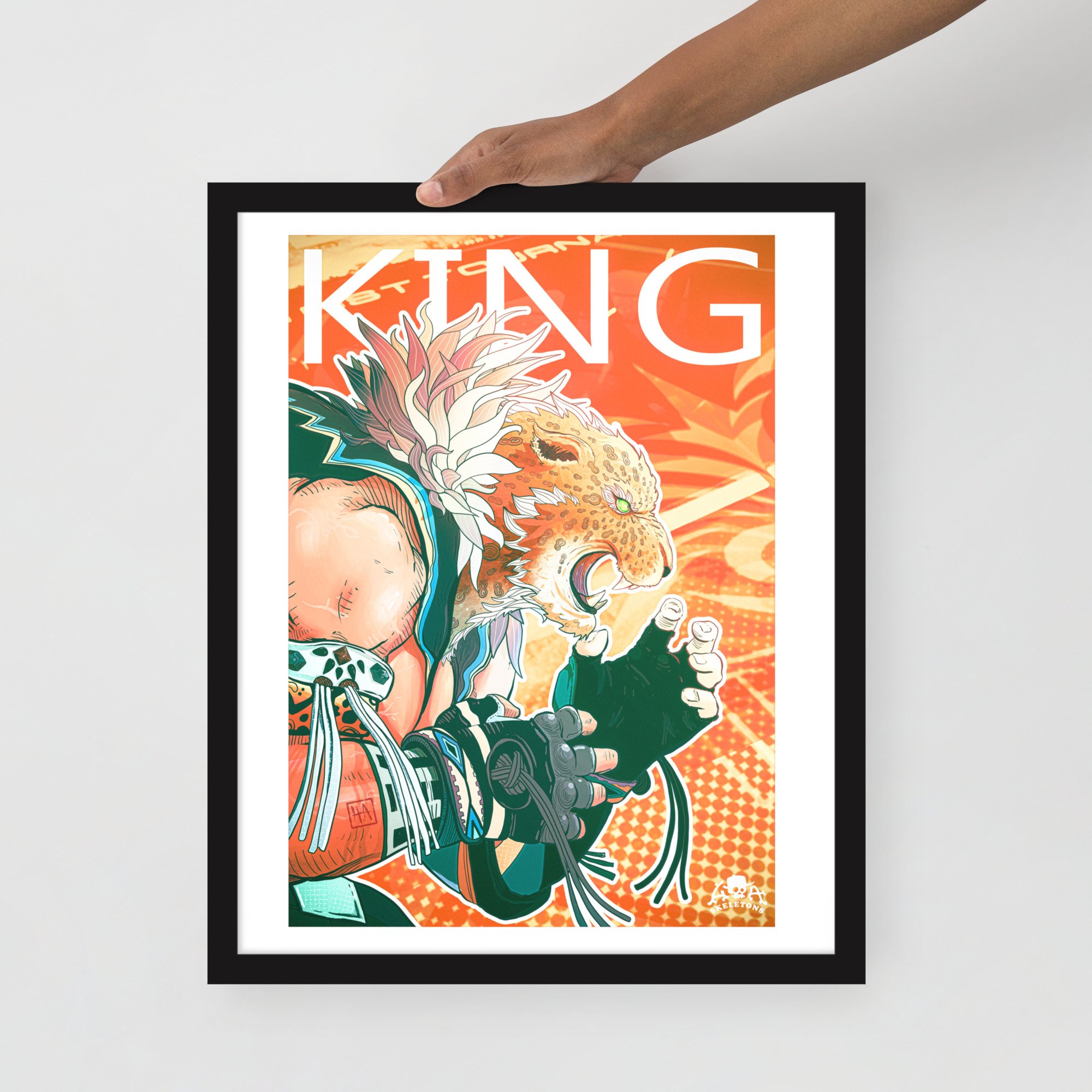 Poster KING Tekken 8 cadre gaming versus fighting