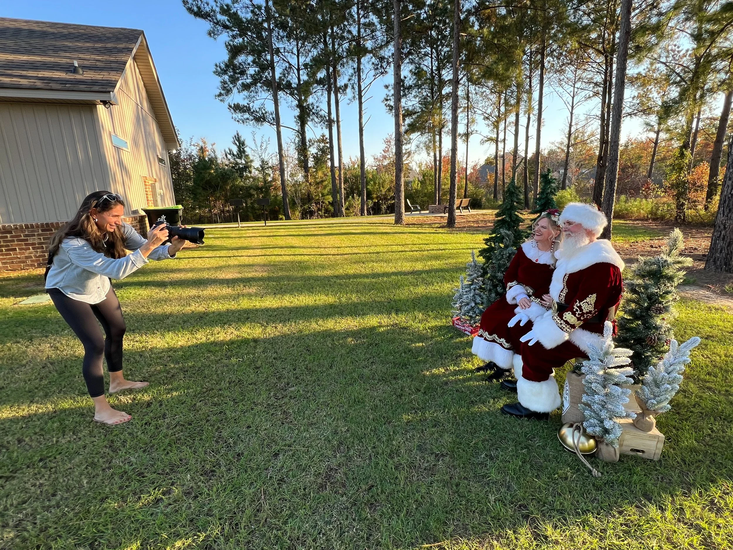 Photographing Santa & Mrs. Claus