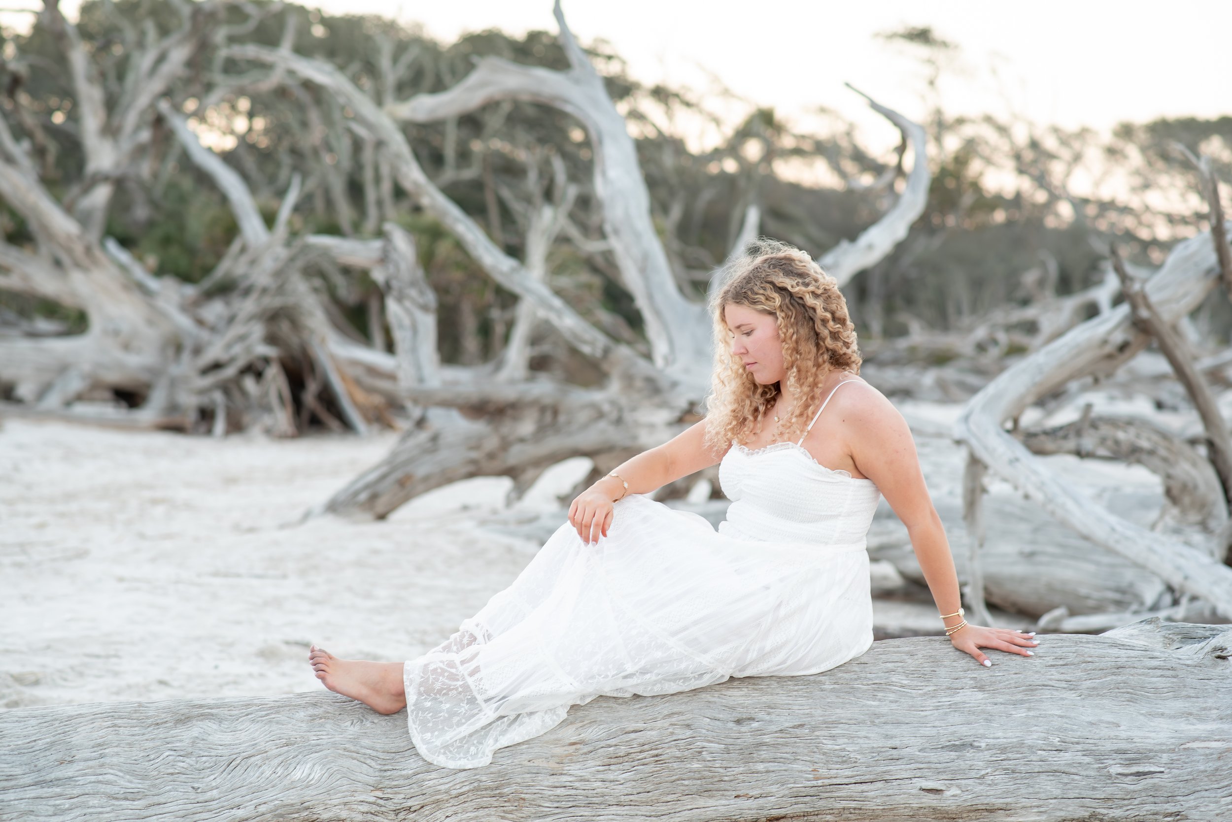 Senior Portrait Driftwood Beach Jacksonville, FL