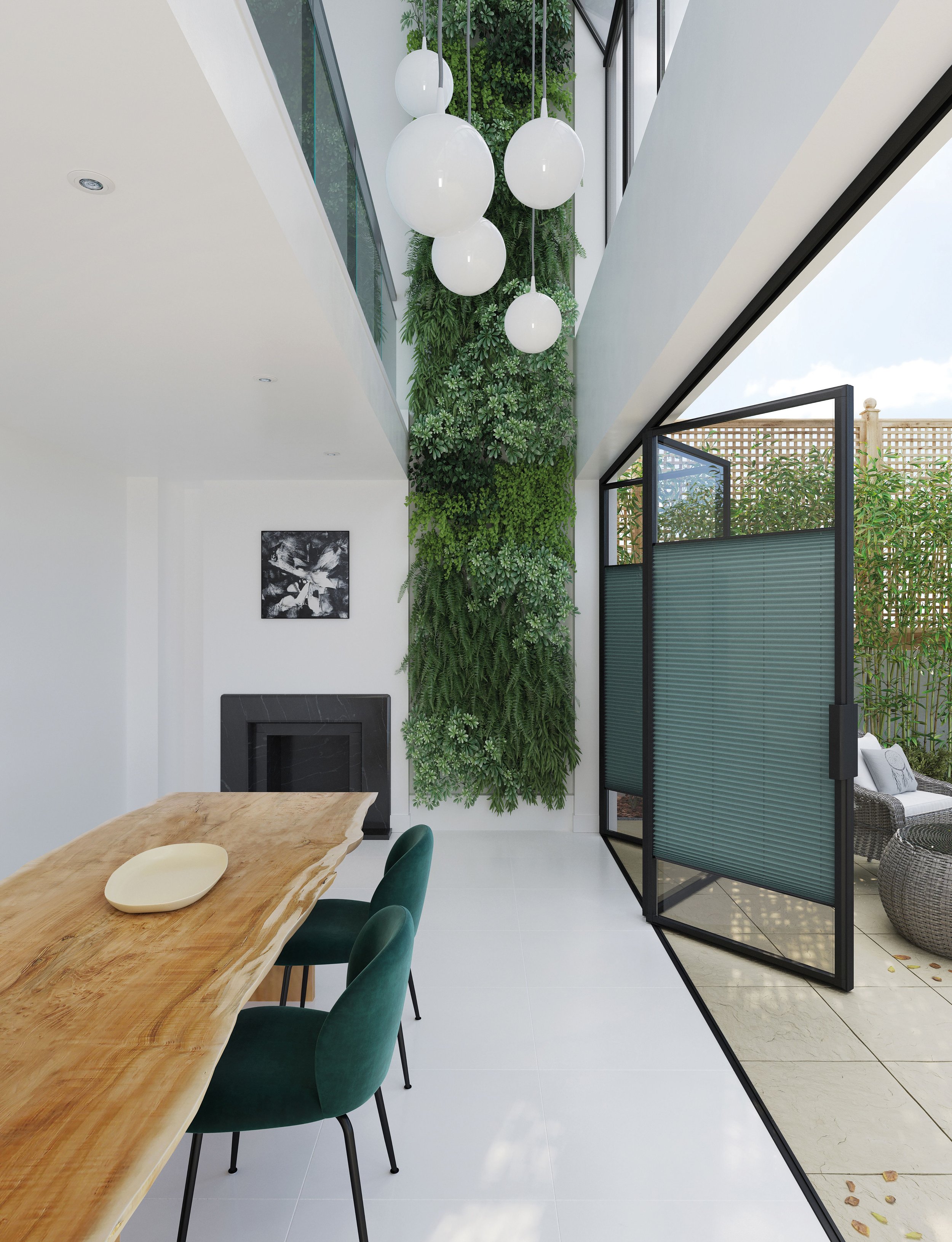 Pleated, Fit to Glass