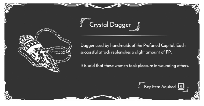 Key item notification