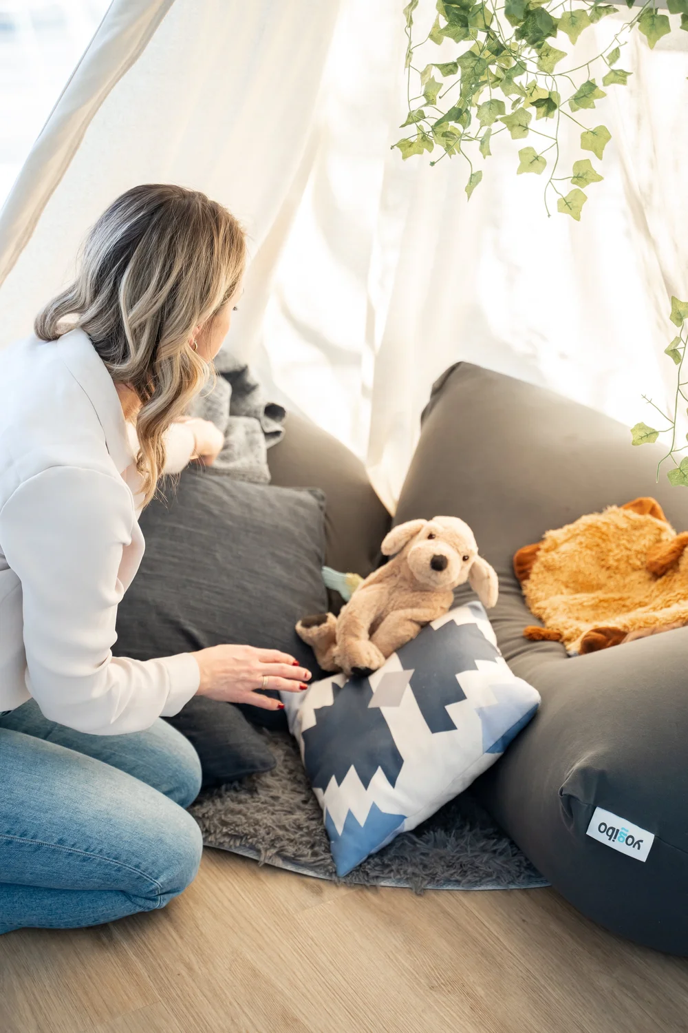 Sleep and bedtime anxiety therapy for children in Calgary at Creative Sky Psychology, helping kids quiet nighttime worries, build calming skills, and fall asleep independently.
