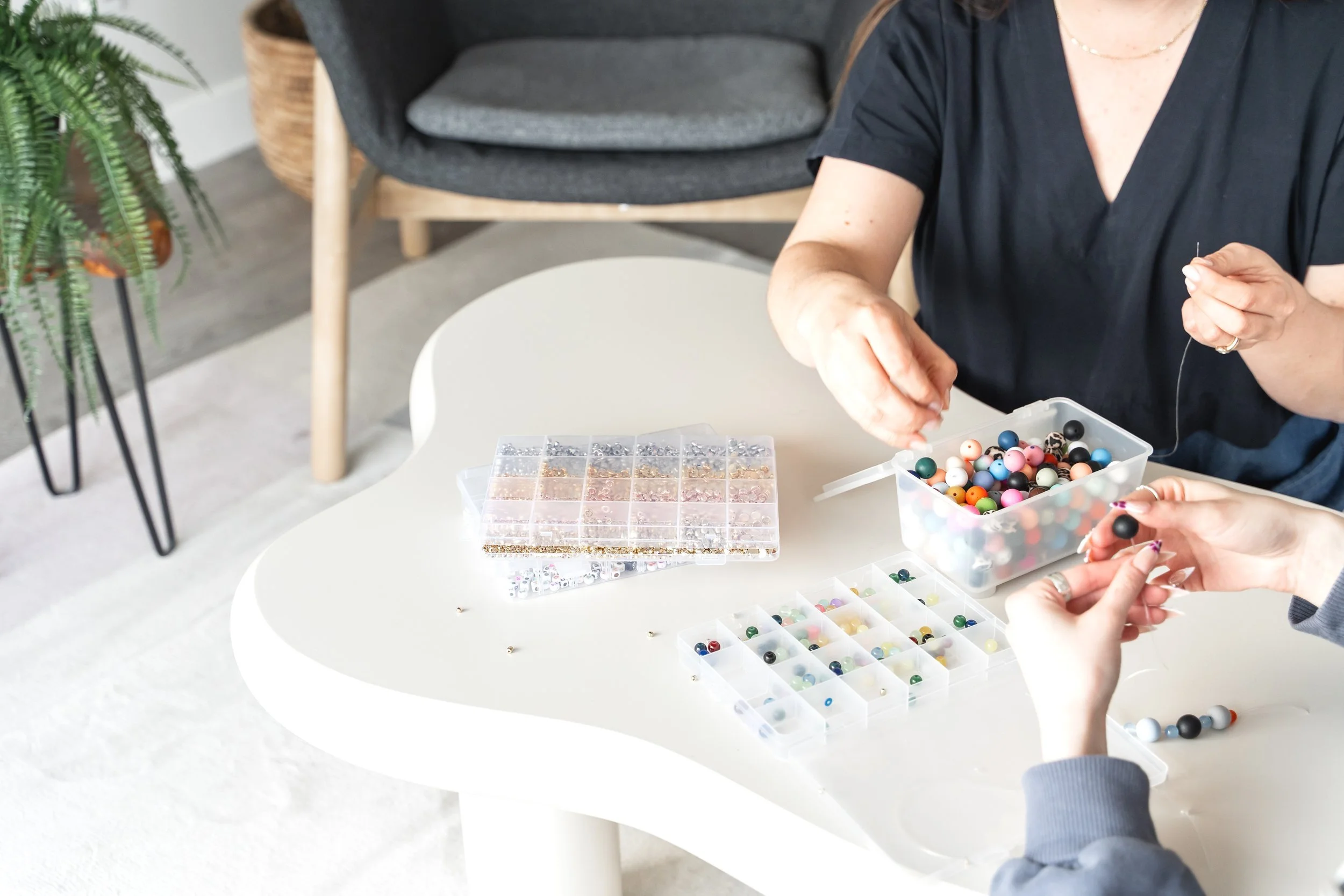 Child psychologist in Calgary using hands-on strategies and tools to support executive functioning and focus in ADHD therapy sessions.