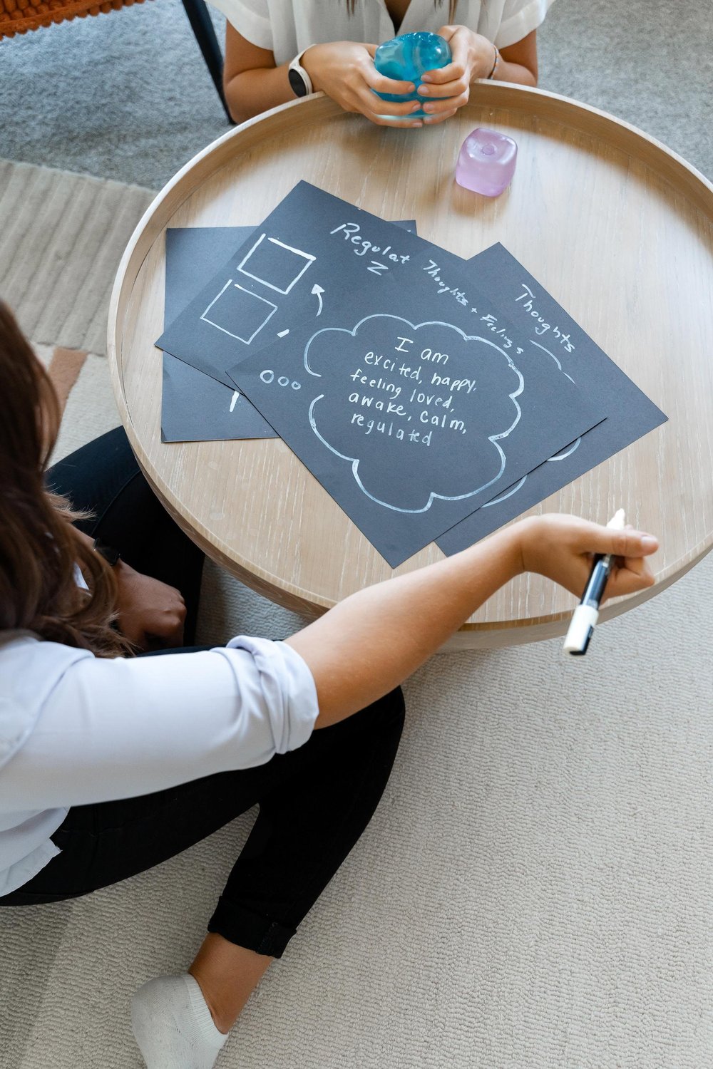 Child participating in ADHD therapy at Creative Sky Psychology in Calgary, building executive functioning, emotional regulation, attention, organization, and confidence through evidence-based psychological care.