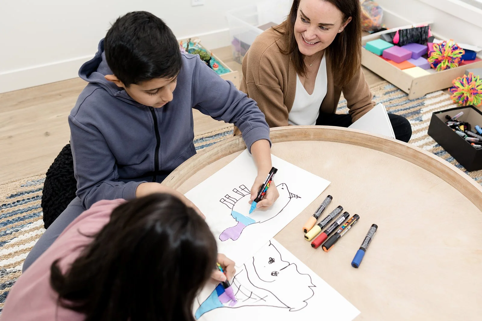 Parent-child therapy at Creative Sky Psychology in Calgary, rebuilding the bond between parent and child.