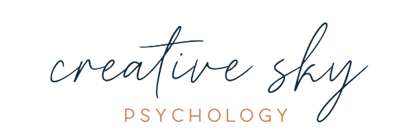 logo of creative sky psychology for does my child need therapy blog post