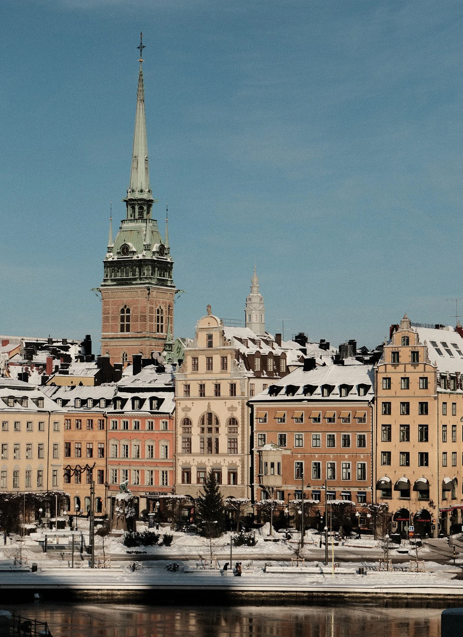 Photo of Stockholms old town in winter
