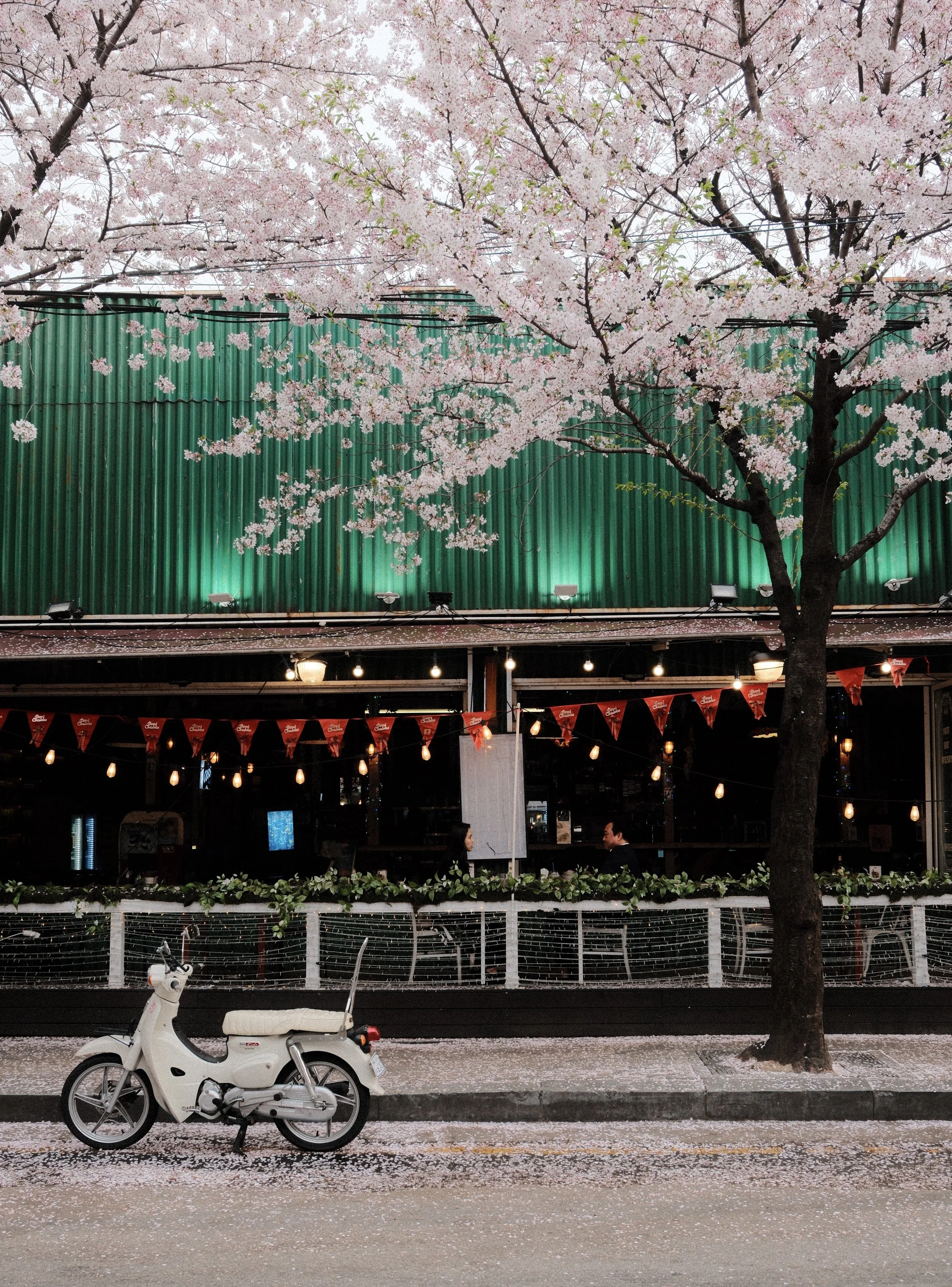 Shopfronts and quiet scenes in Hapjeong