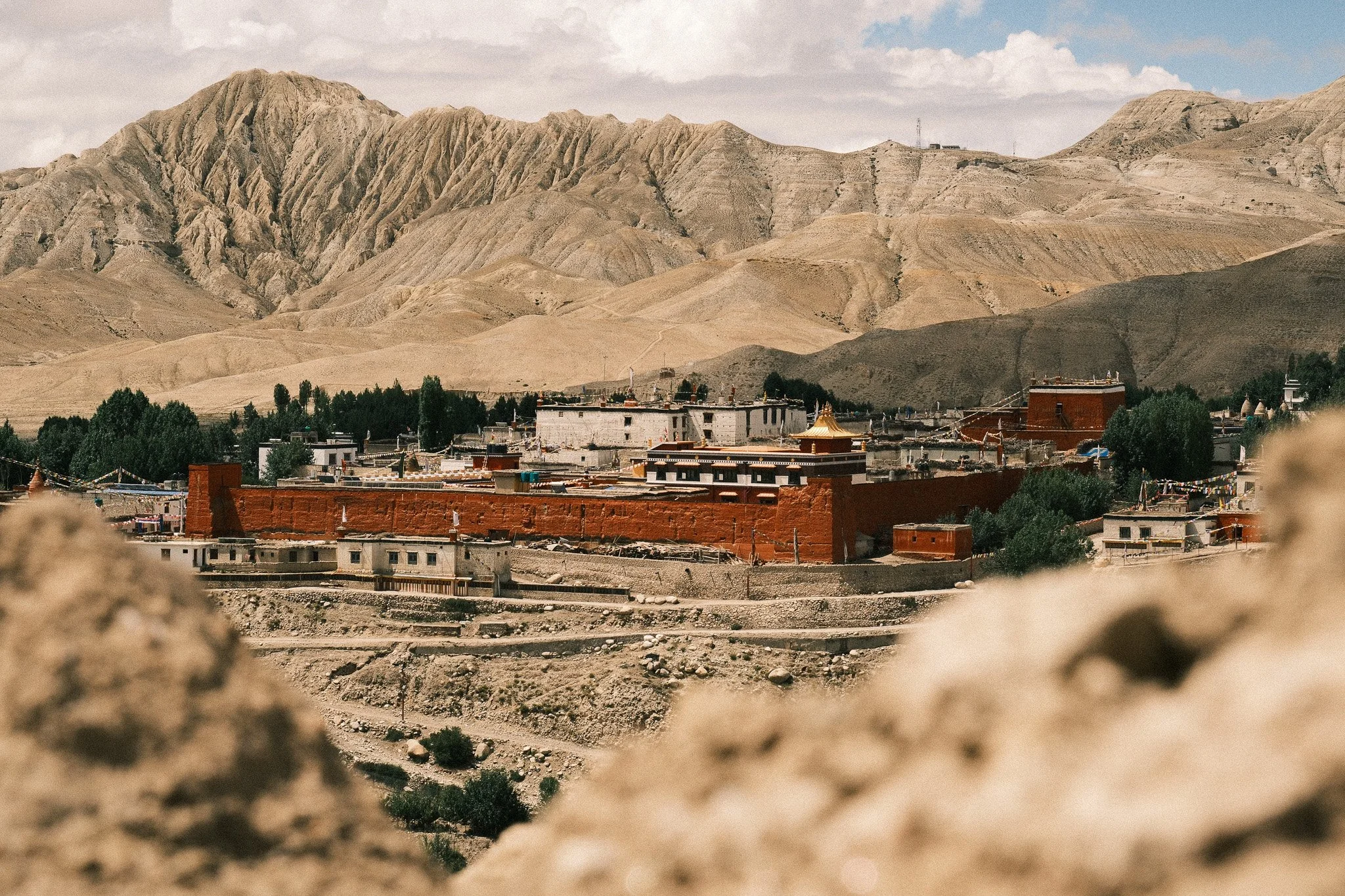 landscape photo of lo manthang
