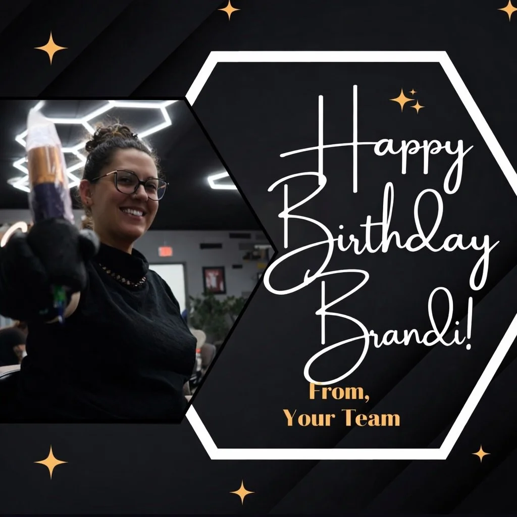 🎉 Happy Birthday, Brandi! 🎂
And congrats on officially hitting ONE YEAR at Social Graces Tattoo Studio 🖤

Watching your growth this past year has been incredible. Your dedication, artistry, and heart for your clients shows in every piece you creat