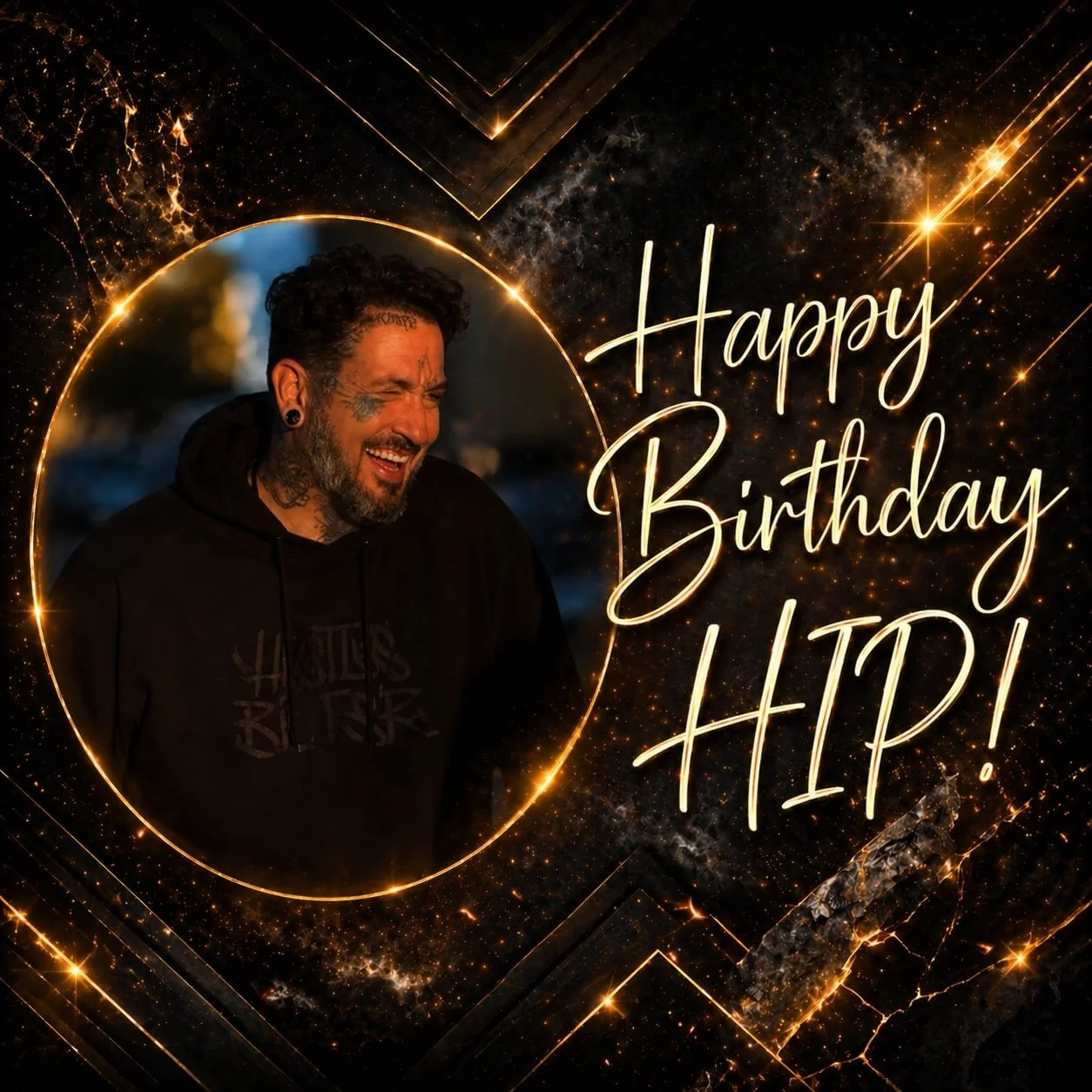 Happy Birthday to HIP.
A true original. Dark style, sharp vision, and a presence that speaks for itself.

Today we celebrate the man behind the art, the attitude, and the work that leaves a mark long after people leave the chair. Wishing you a birthd