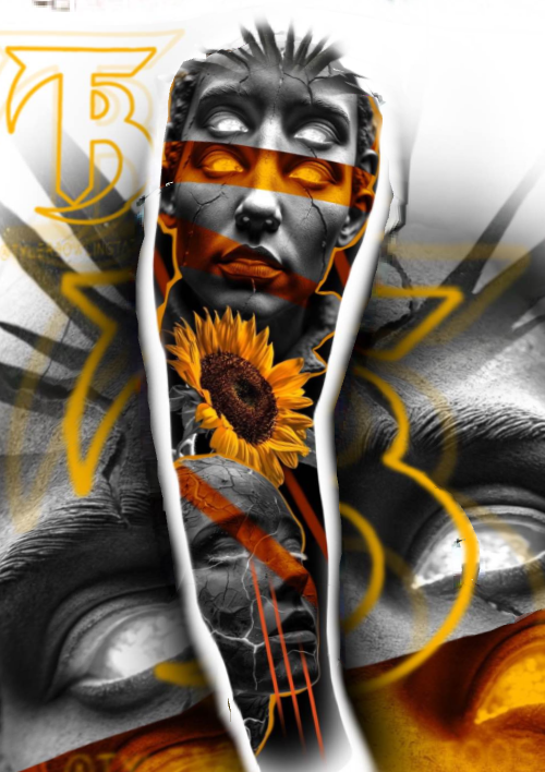 geometric color realism large scale tattoo artist ideas