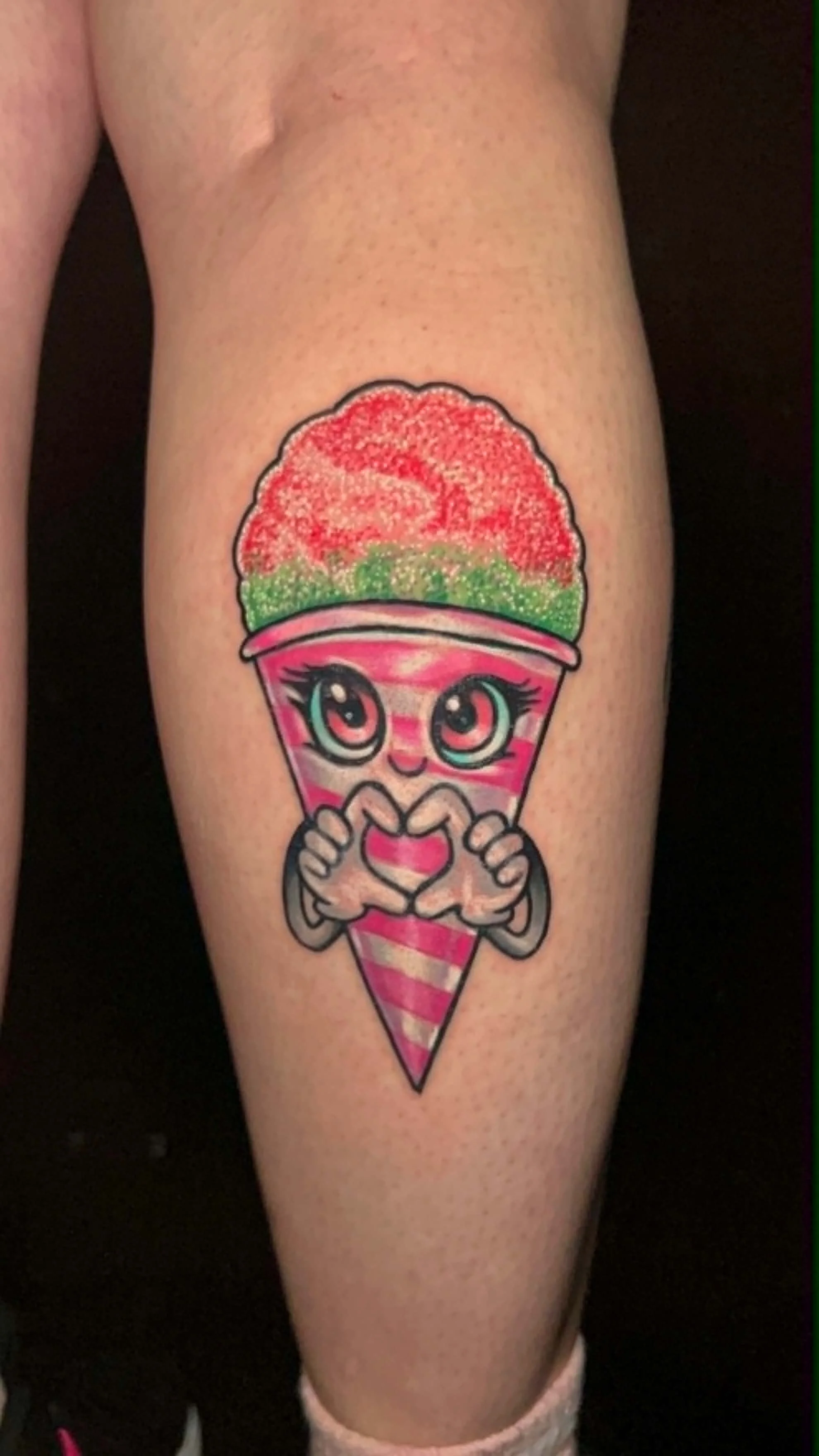 Pink Icee Color Tattoo