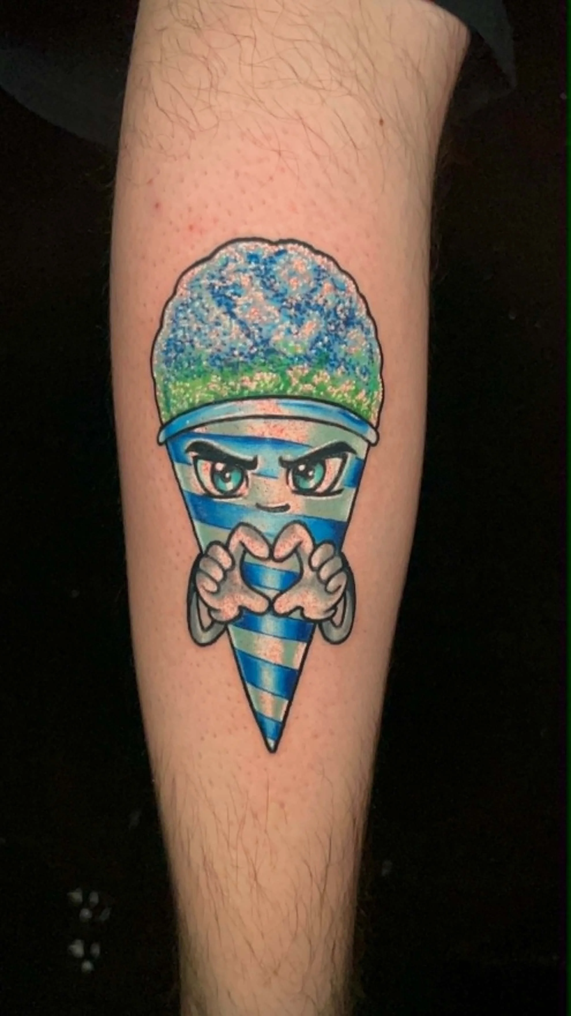 Blue Icee Color Tattoo