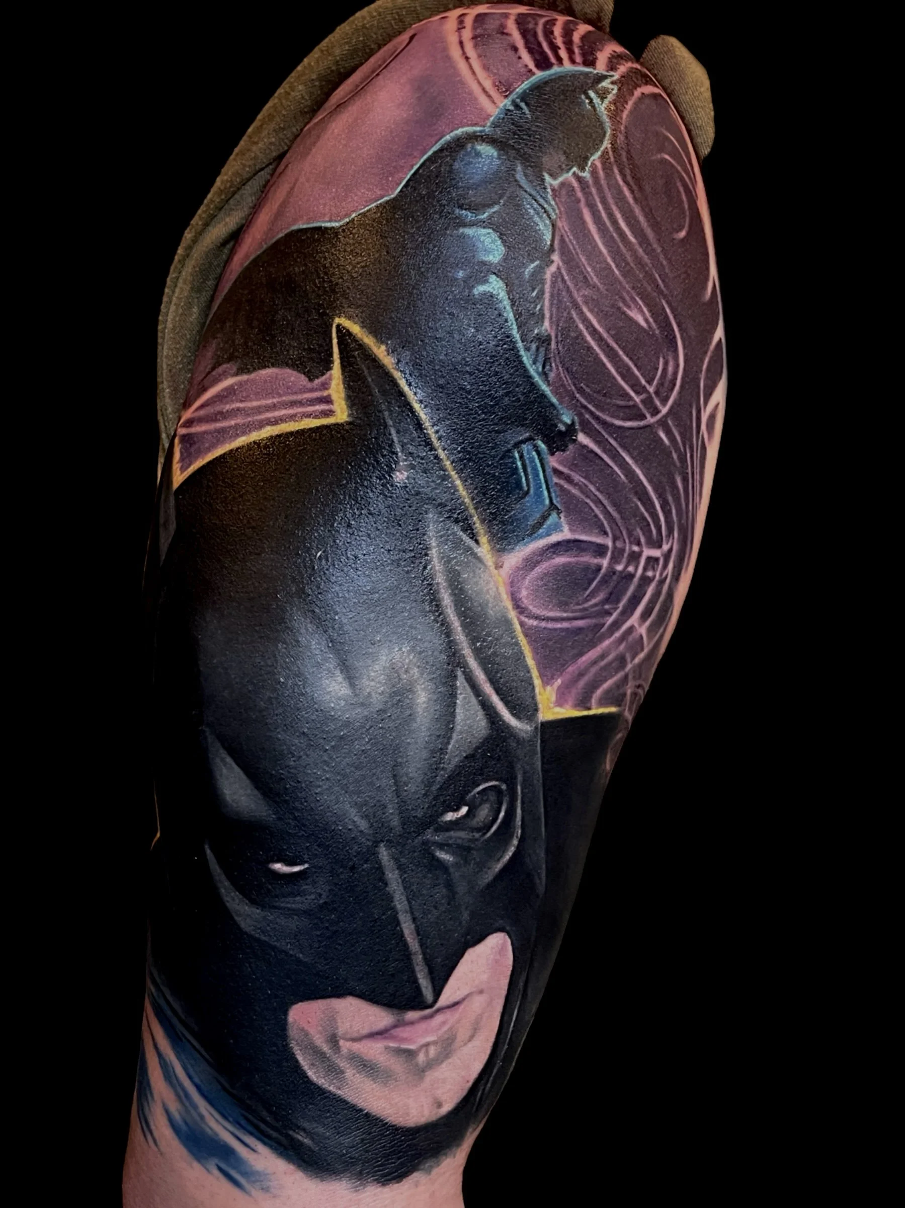 batman tattoo realistic