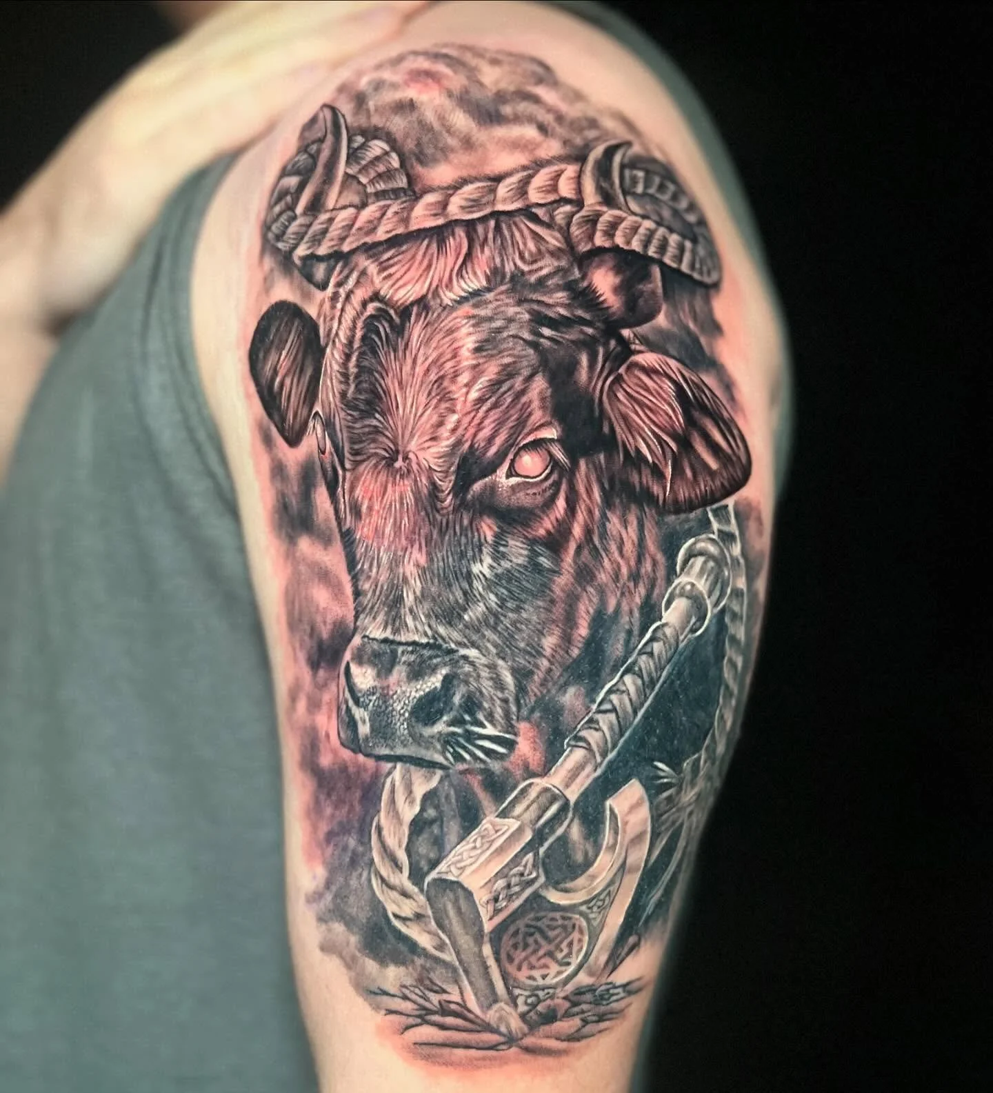 cow tattoo