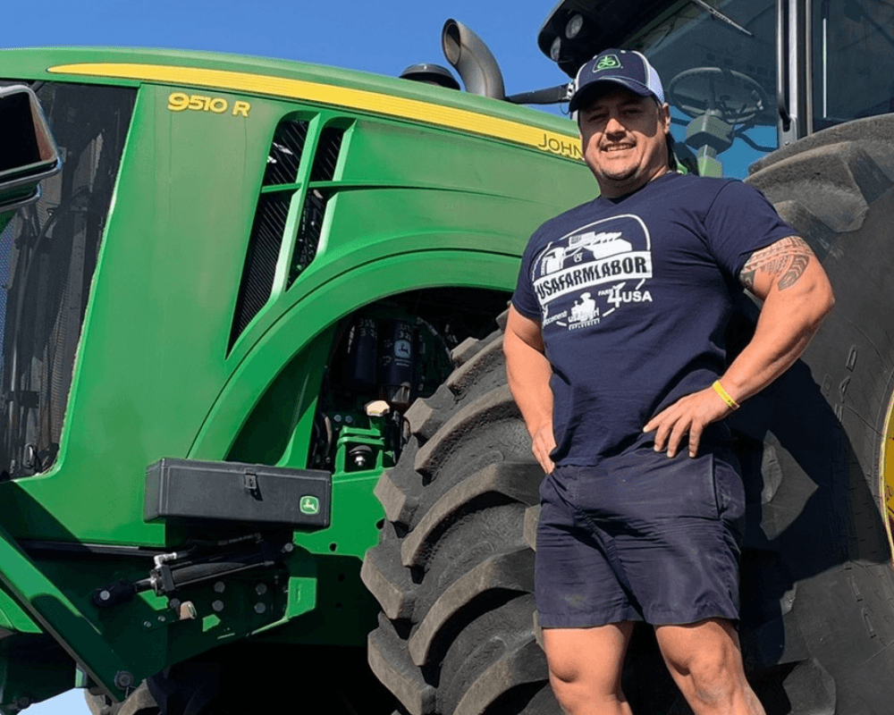 image of proud farm worker for importance of reputation as an H2A worker