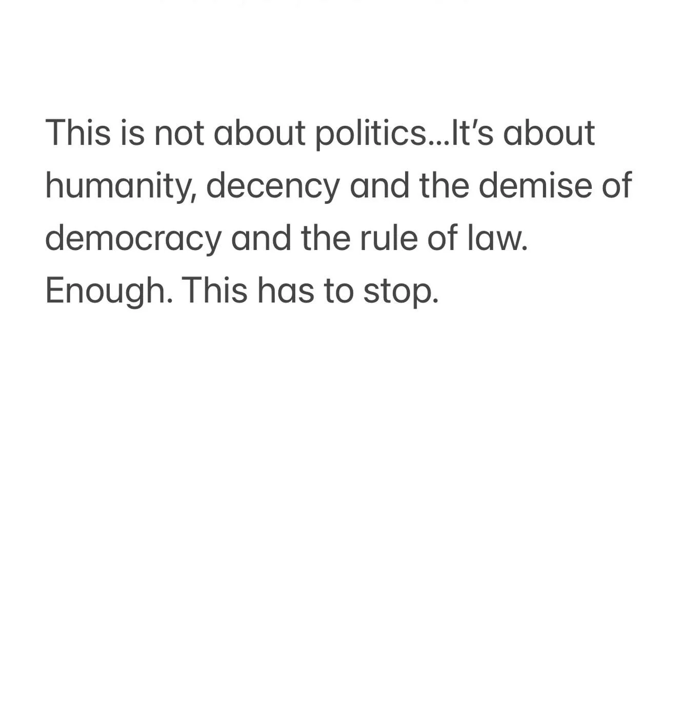I have always chosen to be inclusive on my page, in my life and medical practice. Different perspectives and political views are understandable. As a physician, I witness everyday, the shared human experience that makes us more similar than different