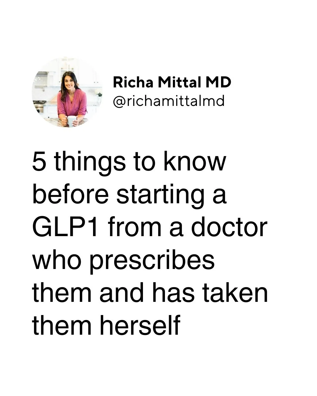 If you&rsquo;re thinking about starting a GLP1, I want you to have the full picture, not just the highlight reel. These medications can be incredibly helpful, but they require intention, education, and support. The goal is not just weight loss. It is