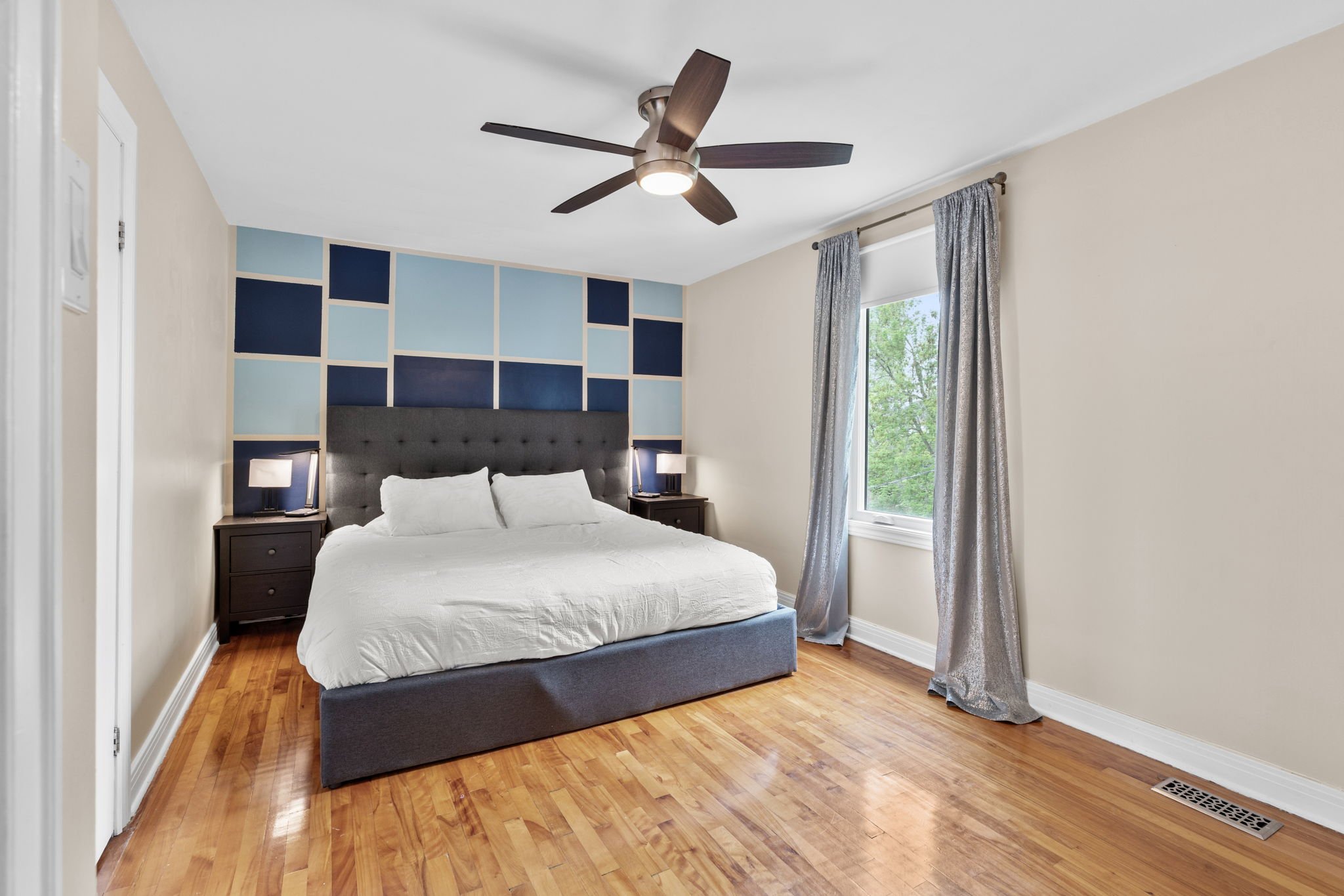 Spacious primary bedroom
