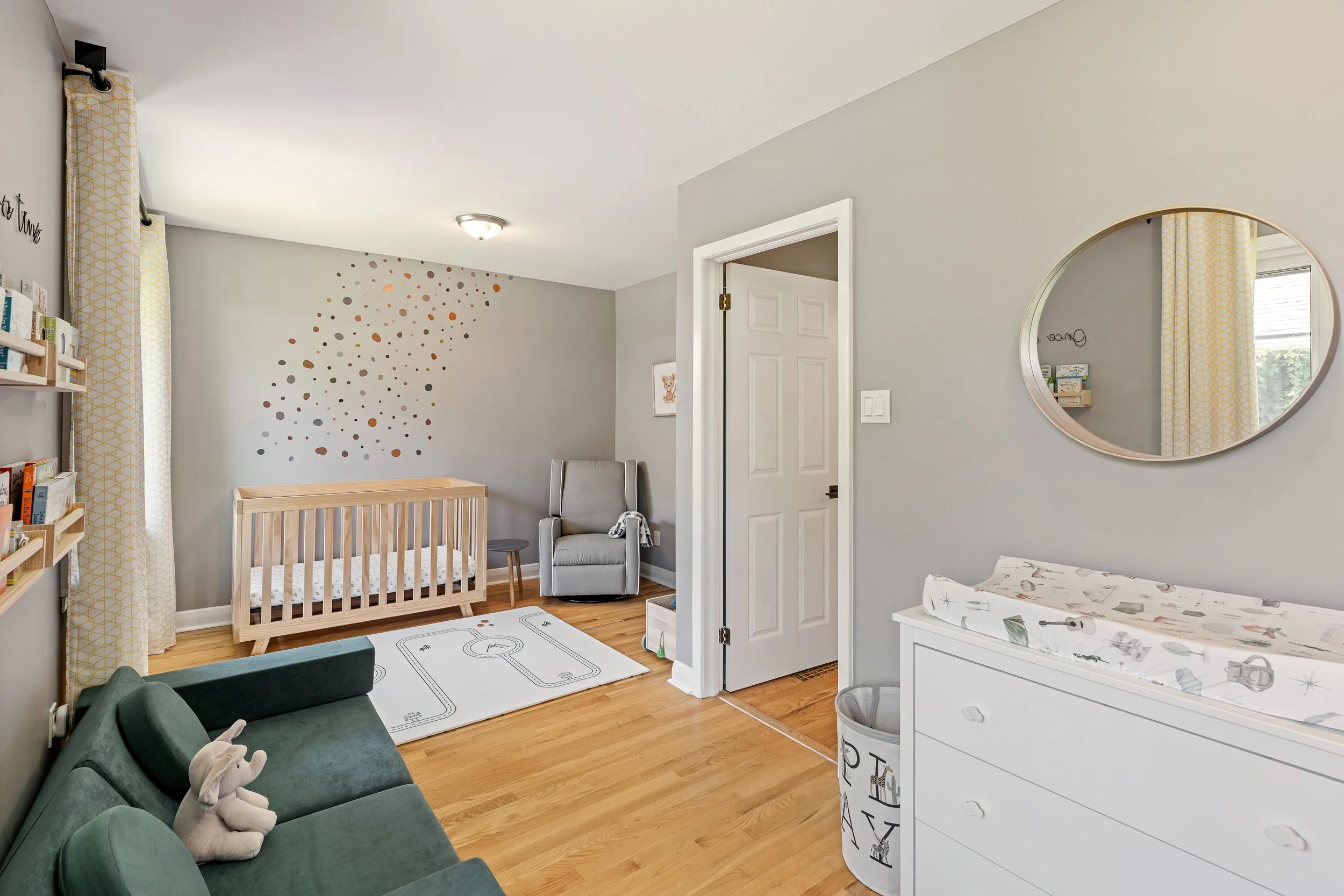 Second bedroom is the perfect nursery or kids bedroom.