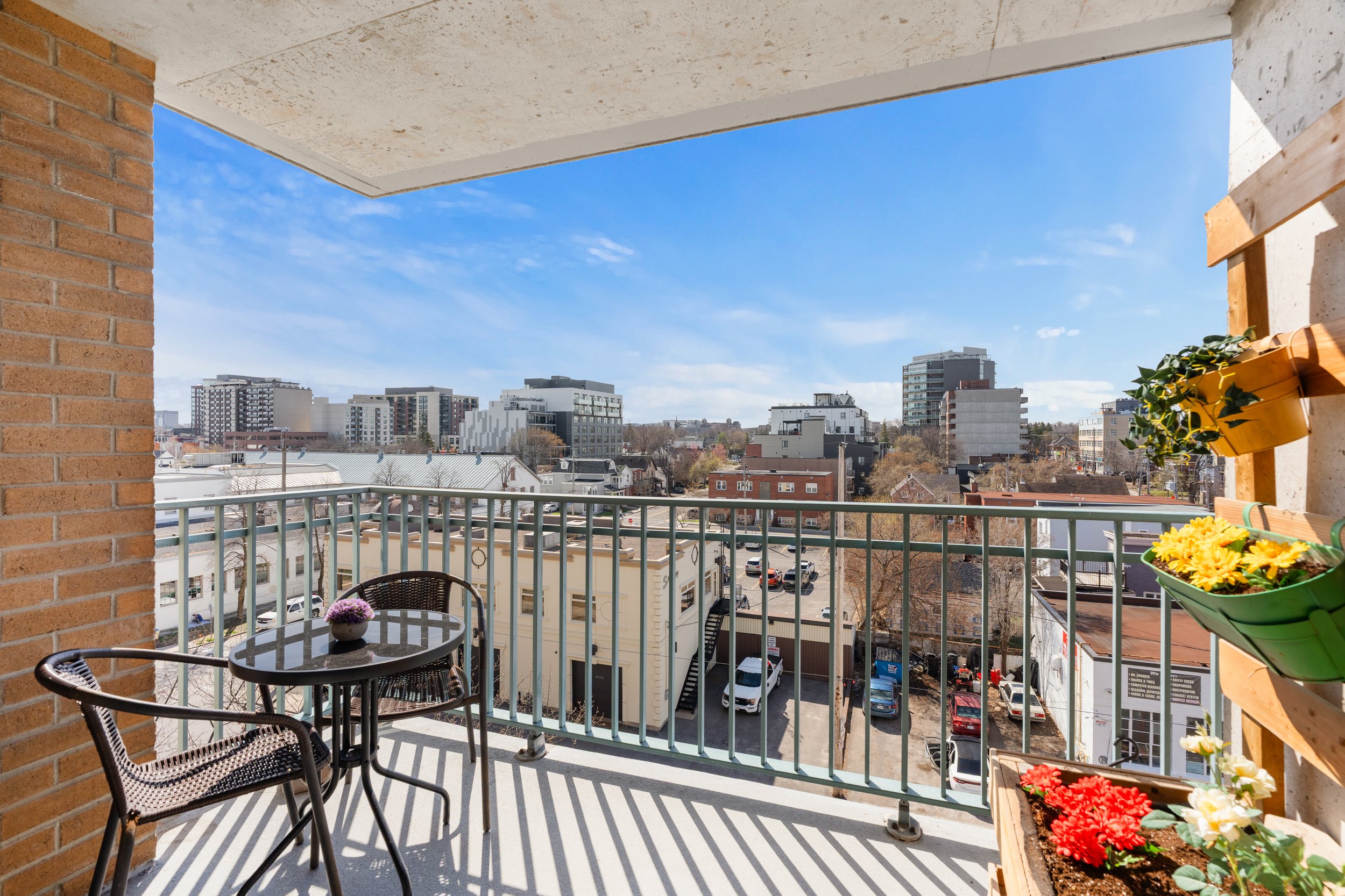 Enjoy South-facing views from your private balcony