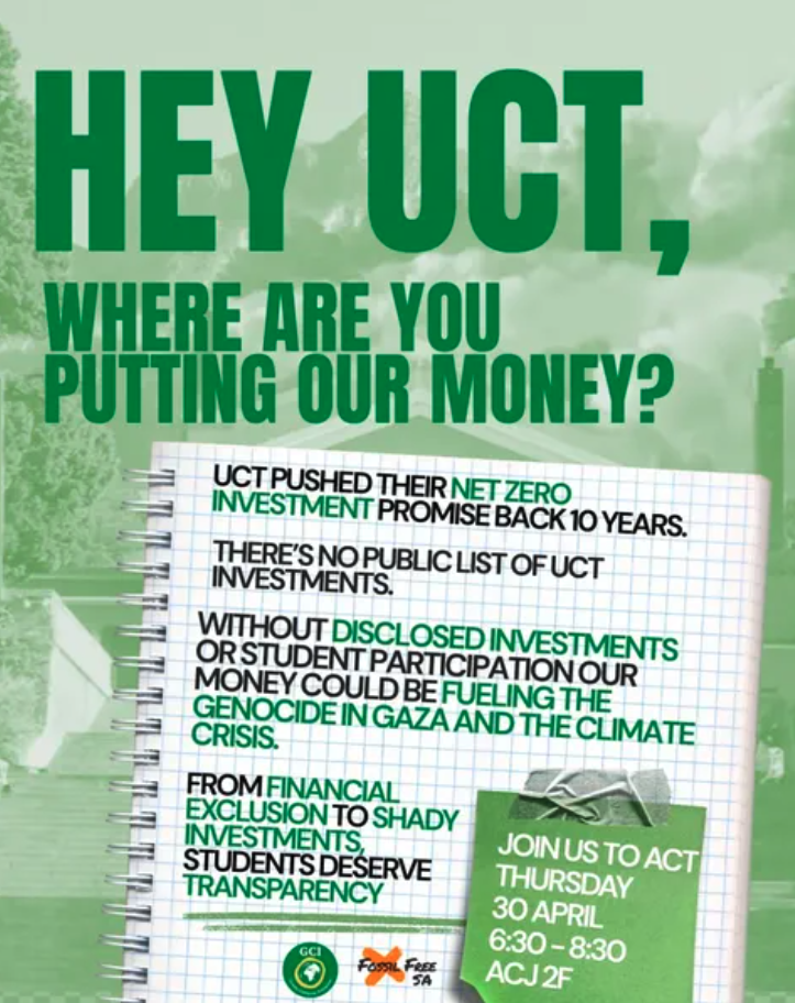 Hey UCT, where are you putting our money?