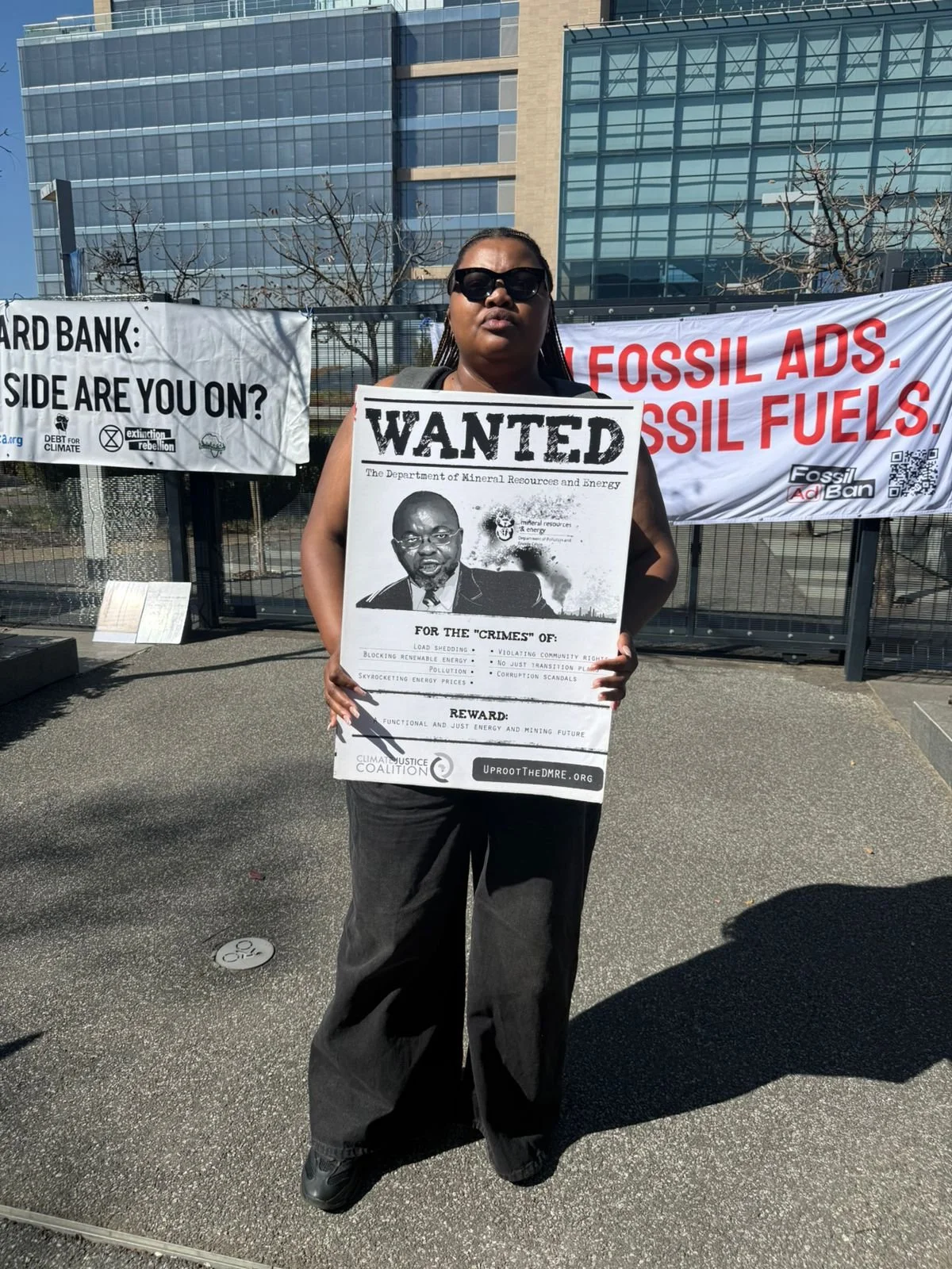 September 2025: Nox attended the #kicktotaloutofafrica protest, joining communities in demanding accountability from fossil fuel companies.