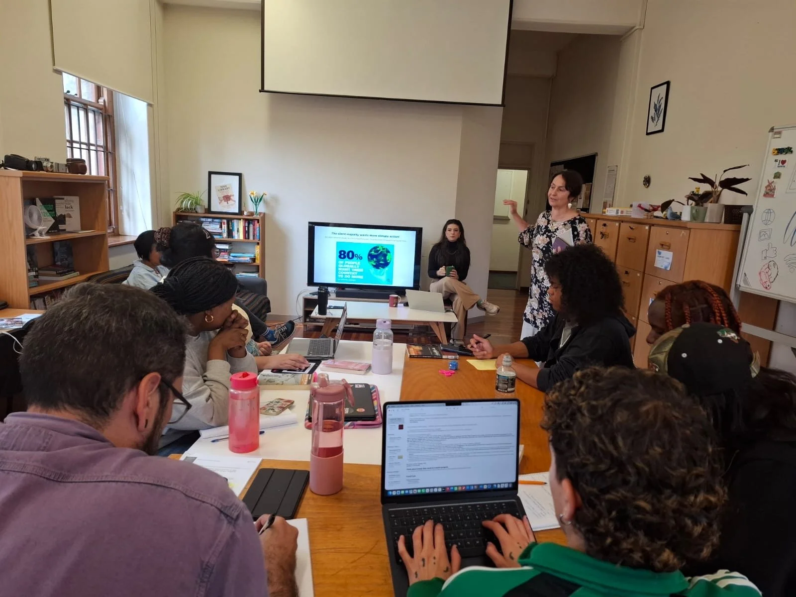 Two of our team members presented to UCT's Film and Media Honours and Masters students about climate journalism.