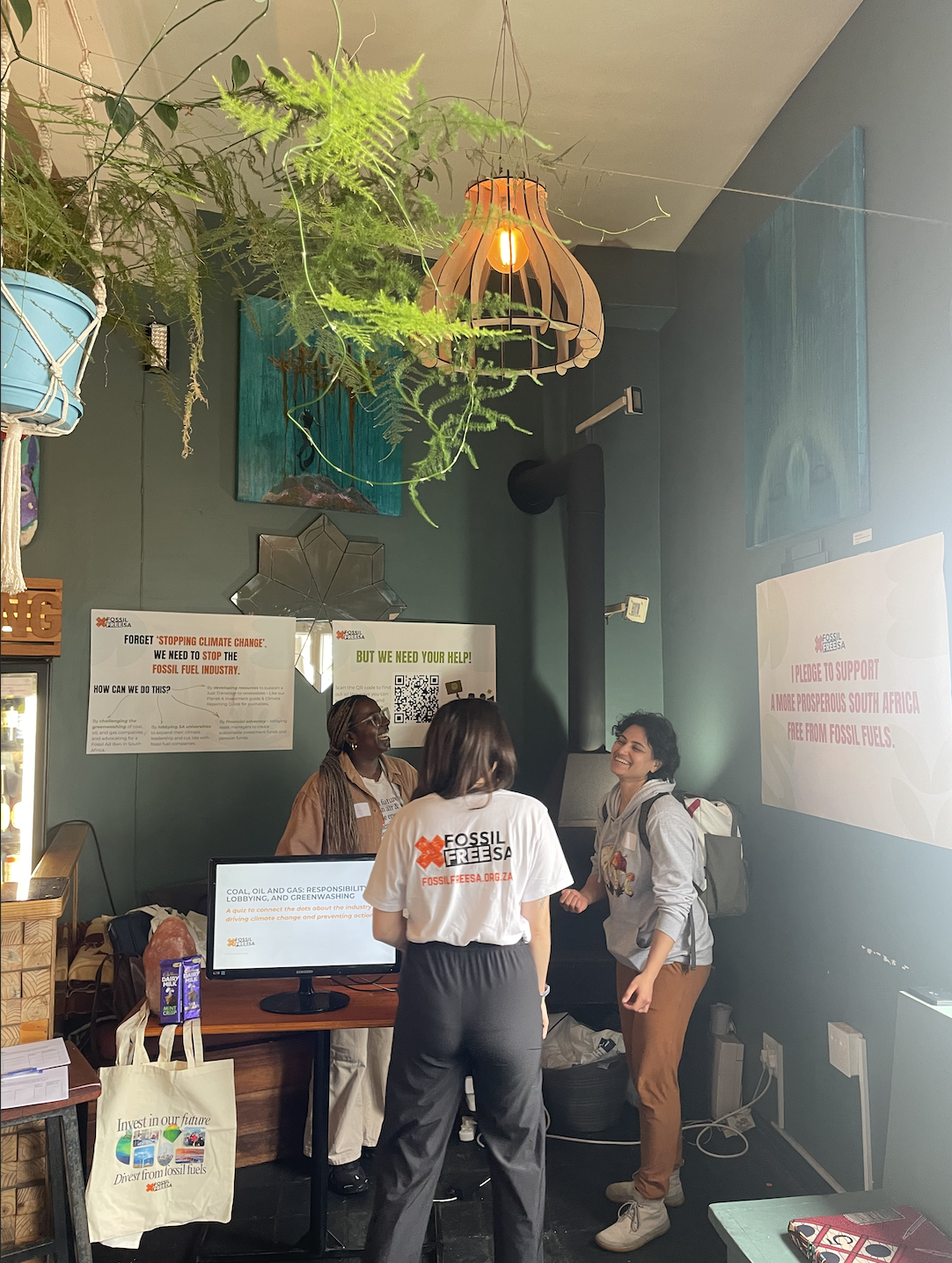 Our campaigners had an interactive workshop at African Climate Alliance's Cape Town Climate Week 2025. They helped participants discover how we can challenge the fossil fuel industry through divestment, activism, and collective community action.