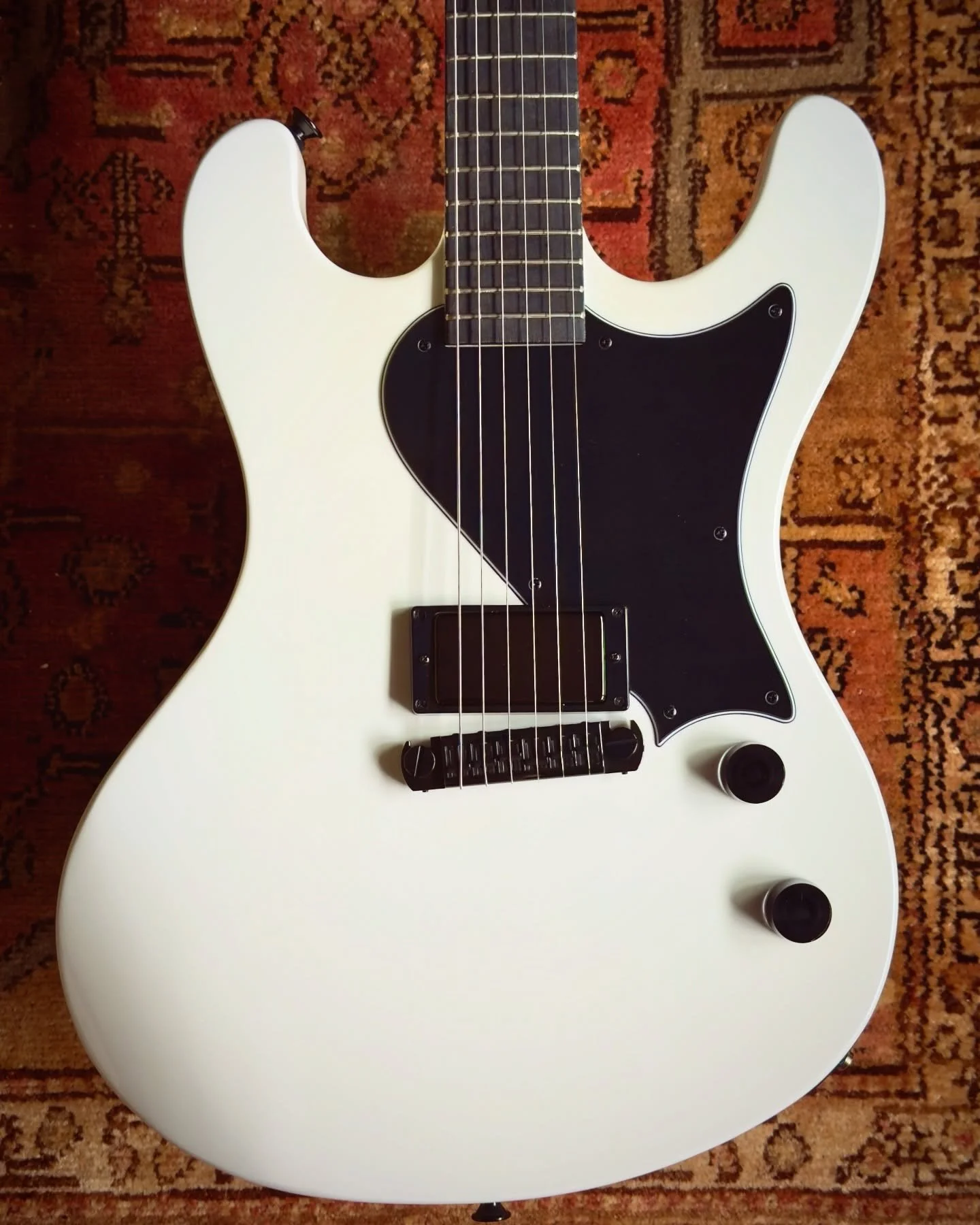 77-X!

LIGHTWEIGHT, RESONANT SCREAMER!

TWO PIECE ULTRALIGHT SWAMP ASH BODY
MAPLE NECK - 
&lsquo;59 MEDIUM PROFILE  24.75&rdquo; SCALE 
12&rdquo; RADIUS ROYAL BLACKWOOD FRETBOARD 
NO FACE POSITION MARKERS 
LUMINLAY SIDE DOTS
JESCAR MEDIUM JUMBO 45100