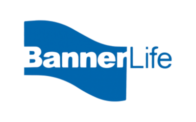 BannerLife logo with a blue flag graphic and the company name in blue and white text