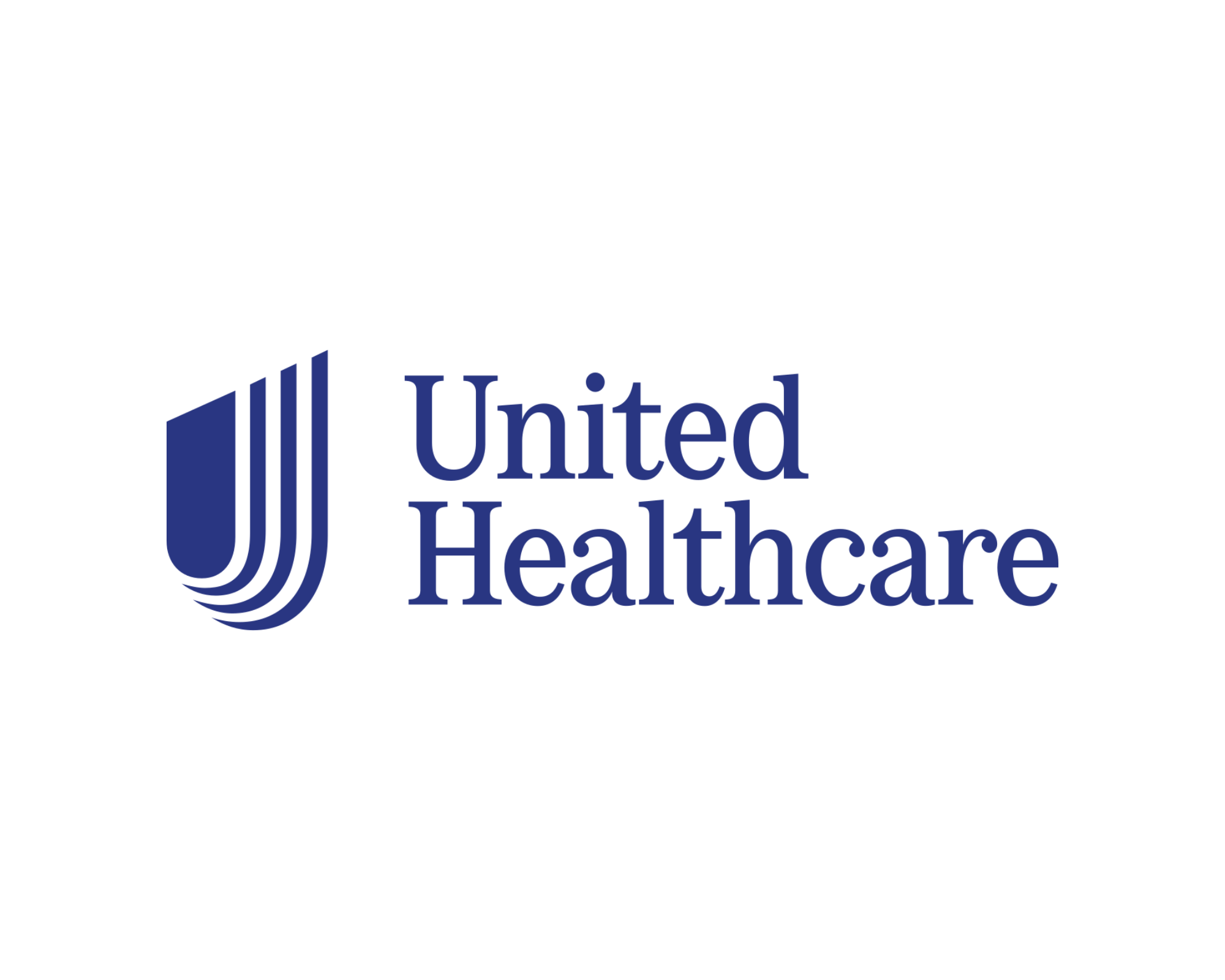 United Healthcare logo in blue with a stylized U and a curved design.
