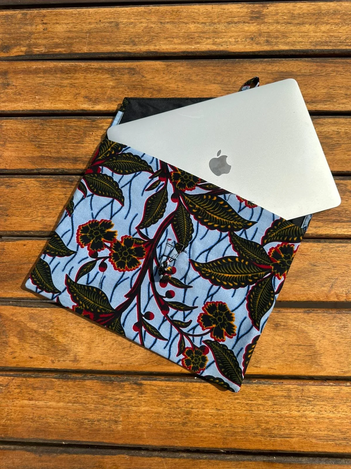 Handgjort Laptopfodral med Blommönster