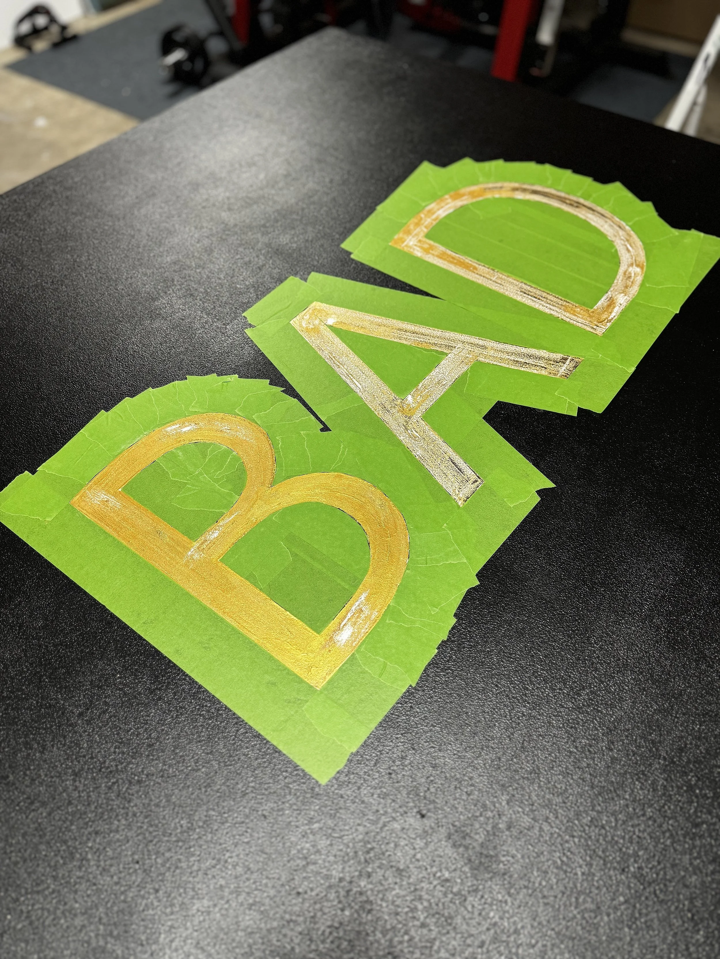 Before Grace (2024) - mixed media on wood 