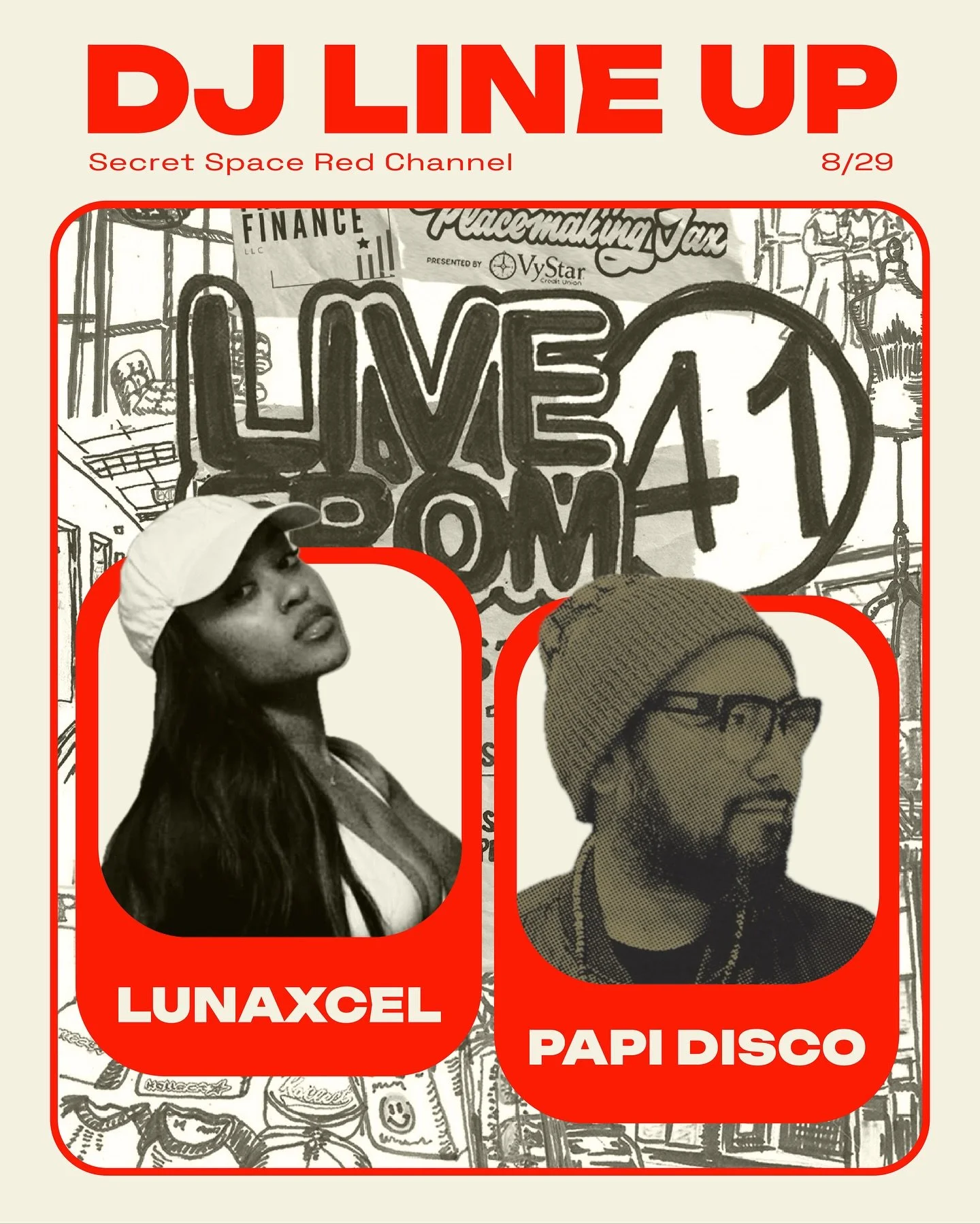 🎧 DJ DROP ALERT 🎧
THIS FRIDAY 8/29 &bull; FREE ENTRY

 🔴 Red Channel: Kicking things off is Papi Disco 🎧🔥 &mdash;&gt; Followed by the smooth sounds of Lunaxcel 🎶

🟢 Green Channel: Non-stop Hush Hush Bangers 🪩

🔵 Blue Channel: Step into a the