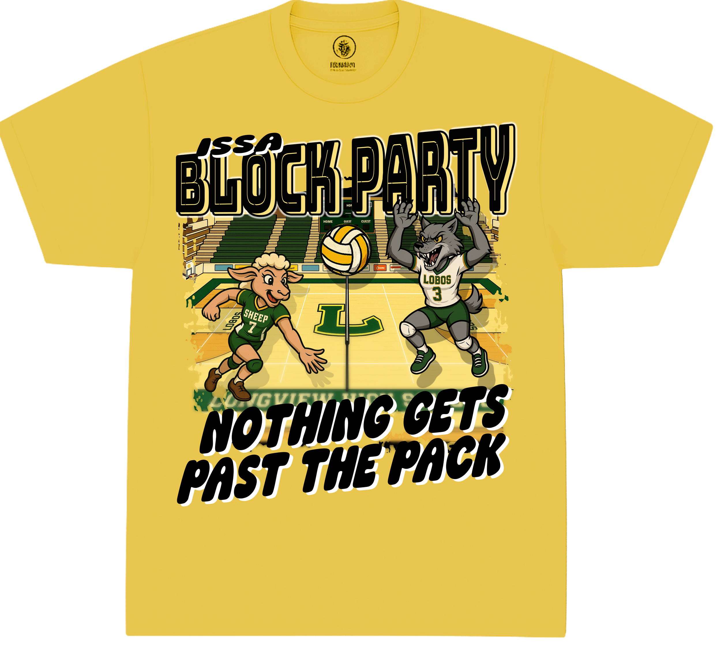 Lady Lobos "Block Party" Volleyball T-shirt