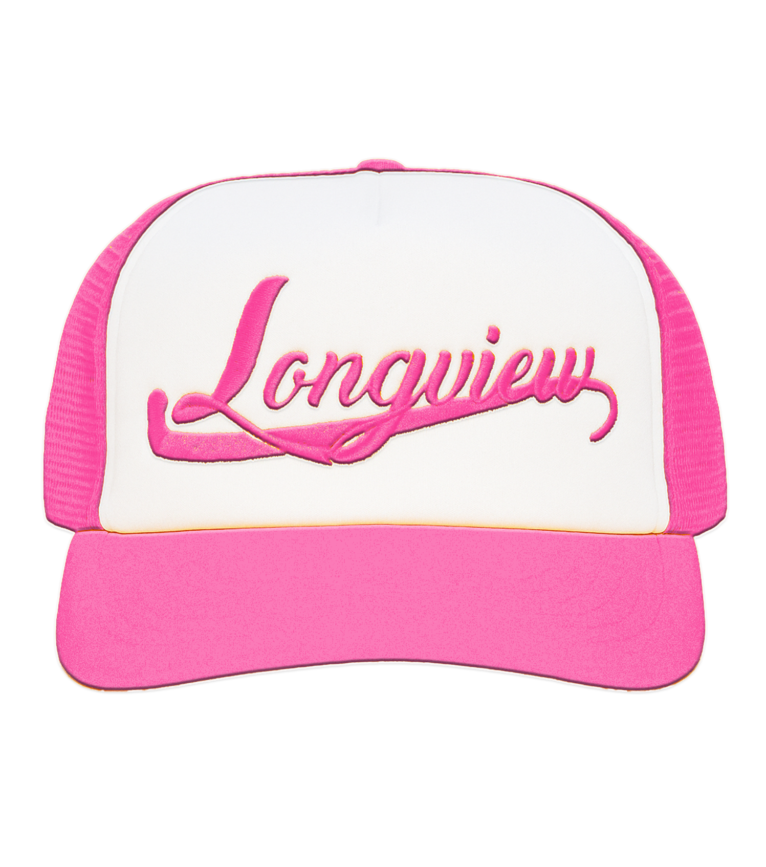 Longview Truckers Hats Plain Hot Pink Mock.png