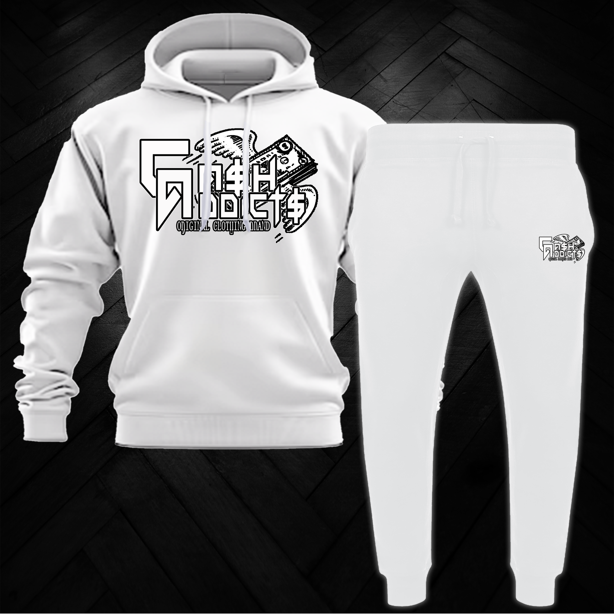 "Cash Addicts" Jogger Set