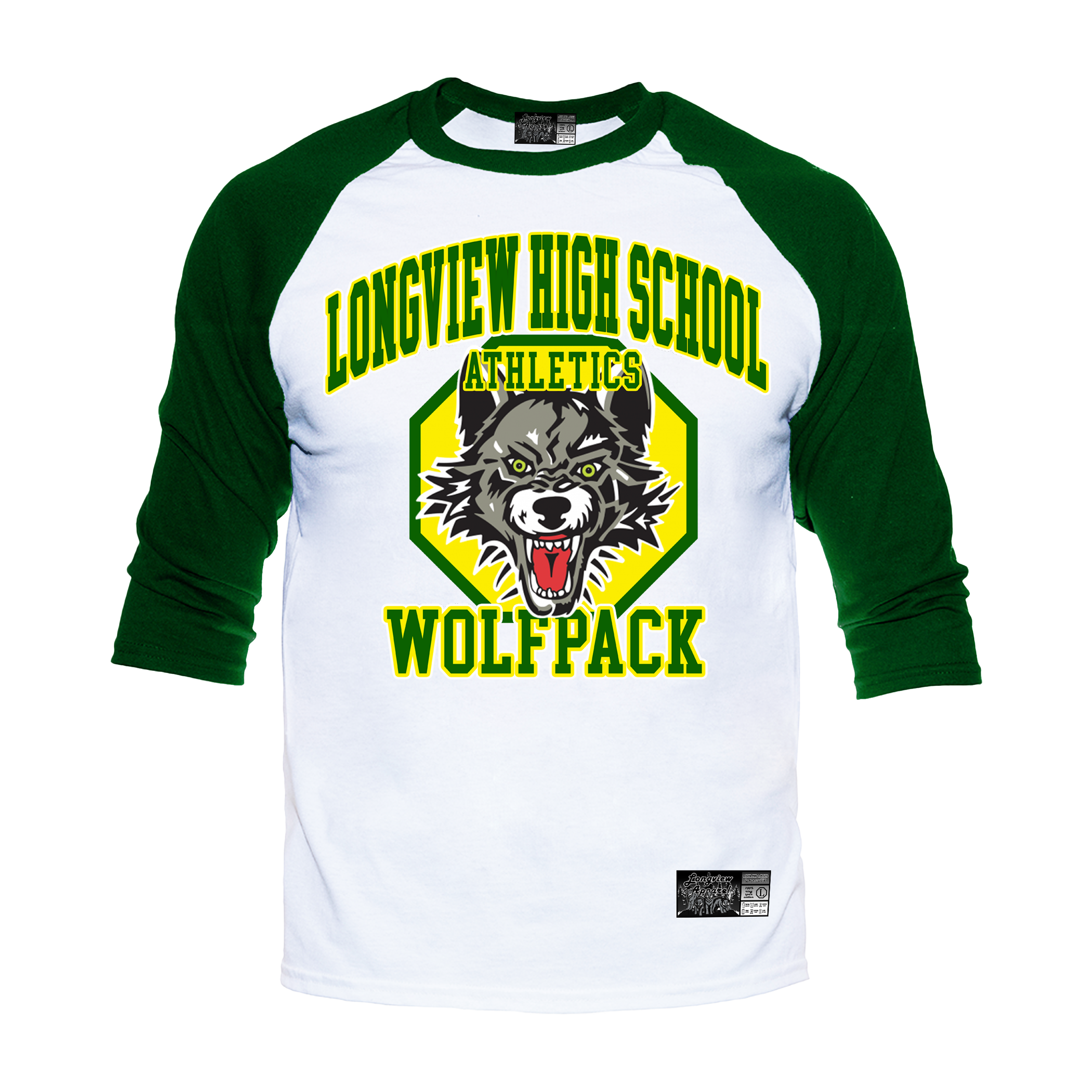 Throwback Wolfpack Raglan Tshirt