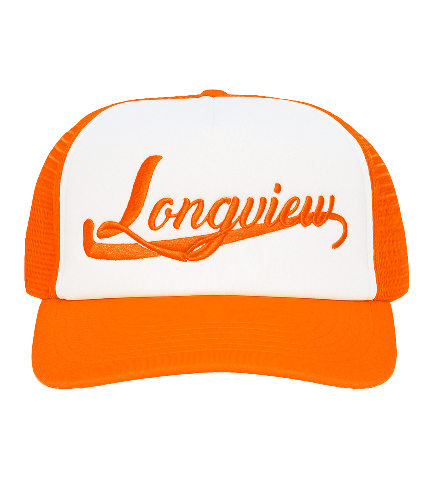 Longview Truckers Hats Plain Orange Mock.png