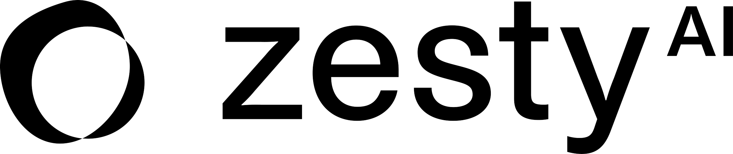 A black logo of Zesty AI Logo.