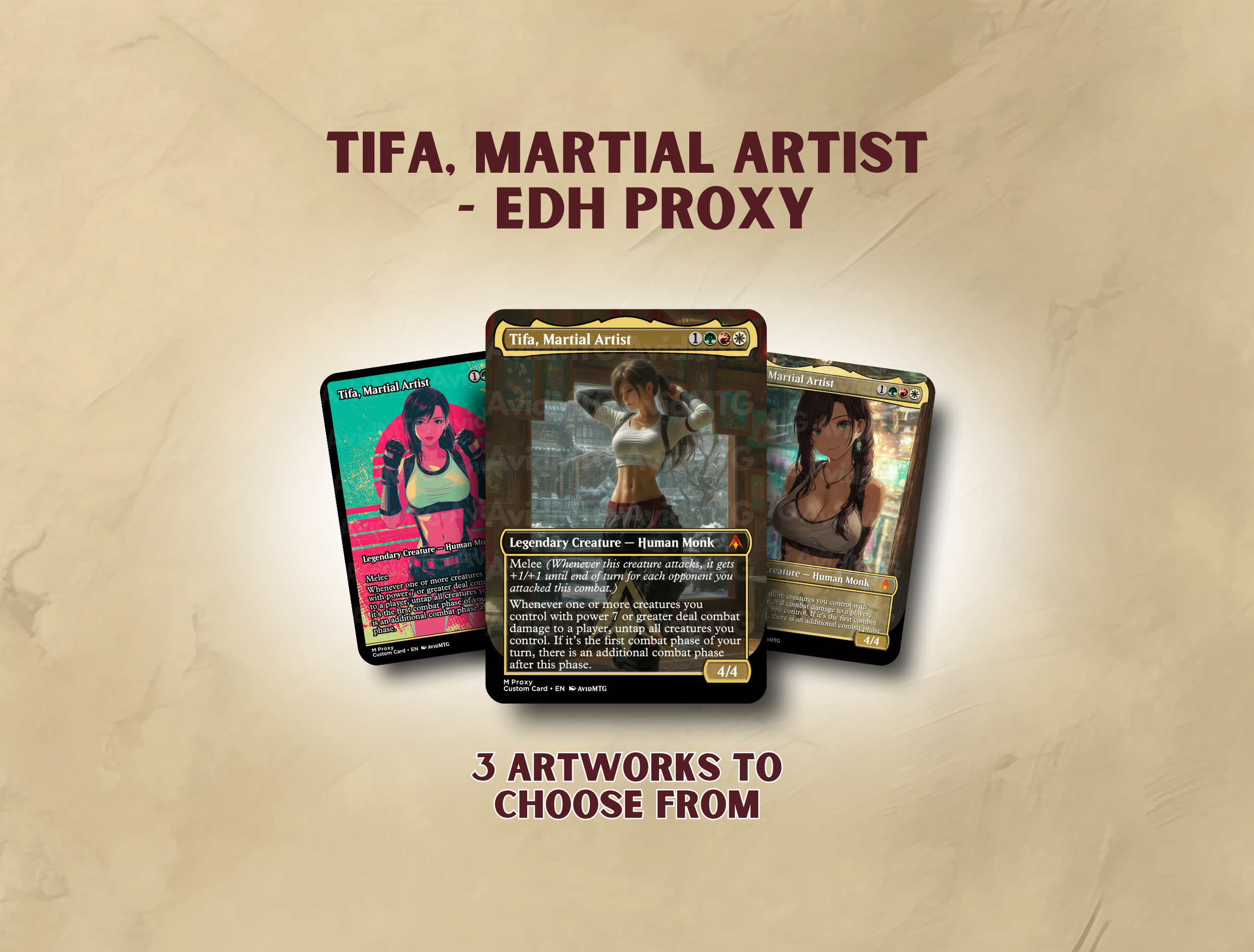 Tifa, Martial Artist - Custom Card
