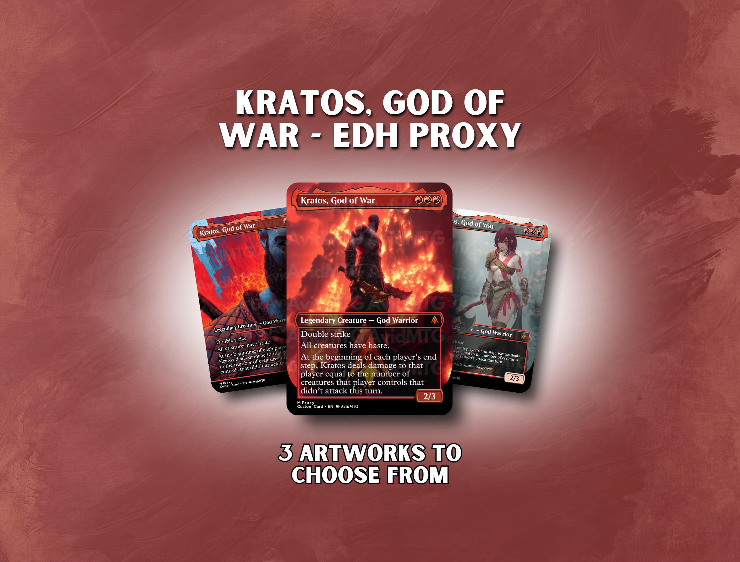 Kratos, God of War - Custom Card